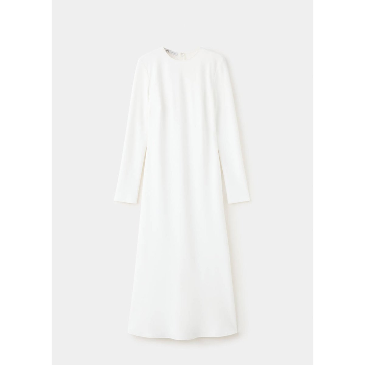 Robe longue à manches longues écru, MANGO