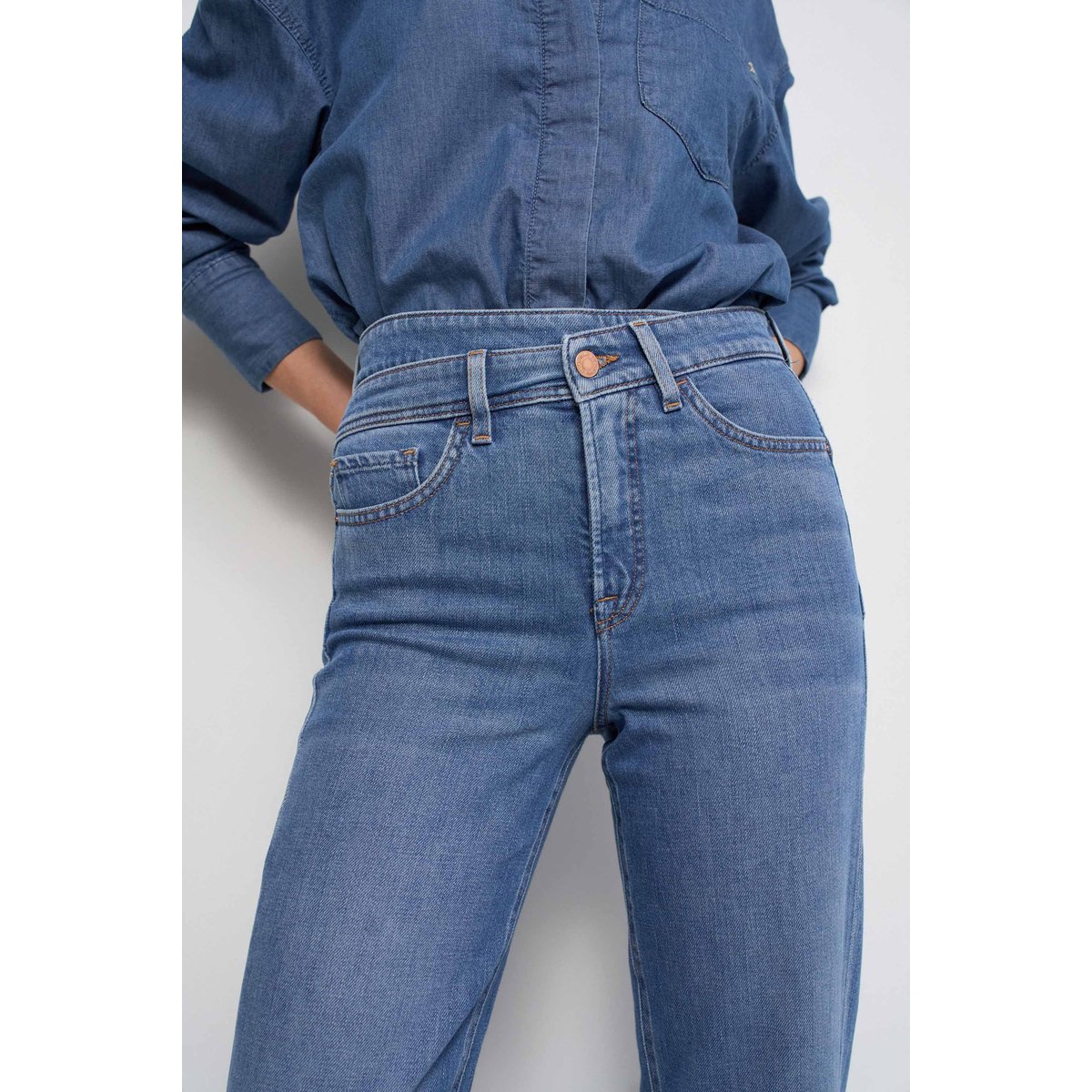 JEAN FAITH PUSH IN STRAIGHT bleu, SALSA JEANS
