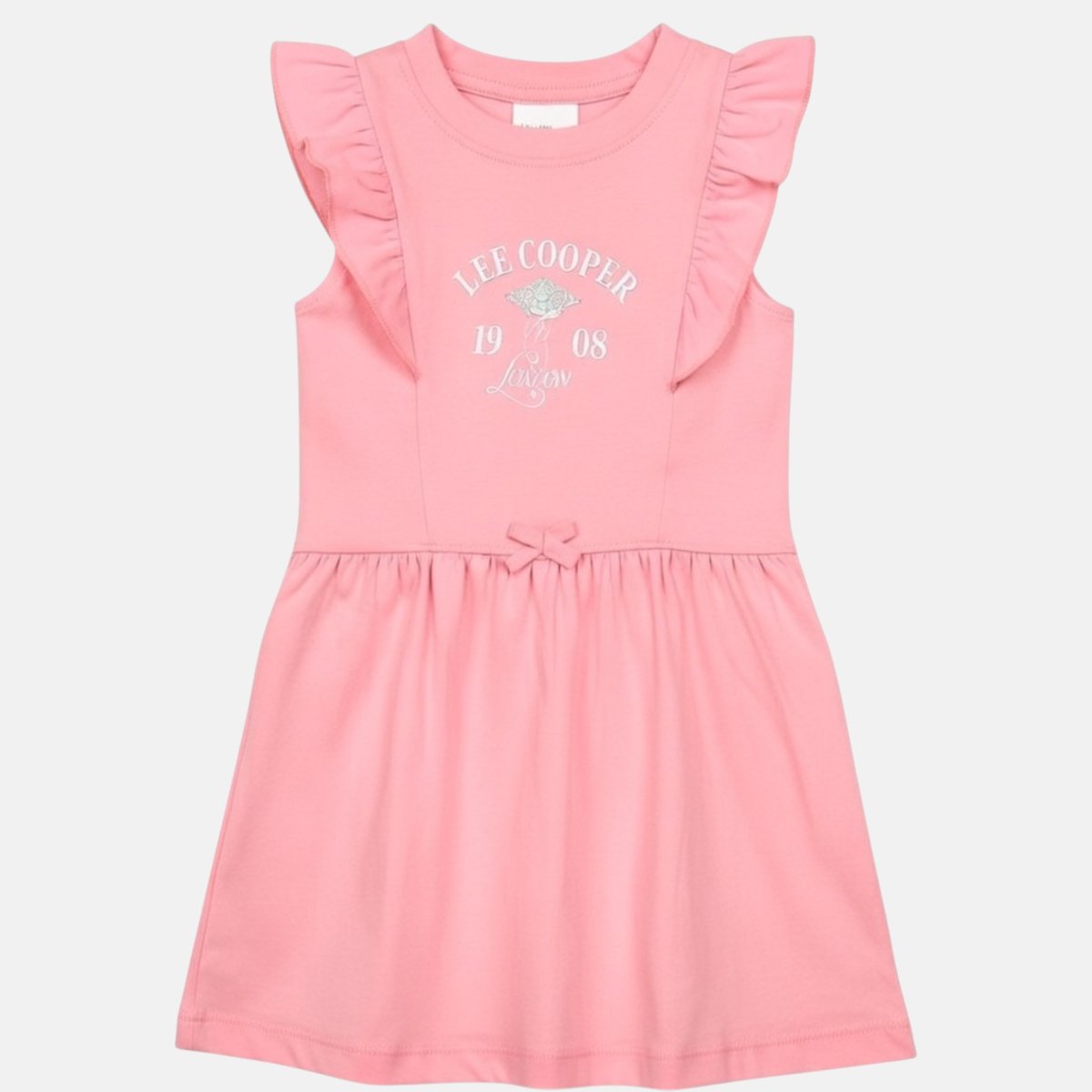 Robe manches courtes, col rond et coupe évasée BOHÈME rose, LEE COOPER