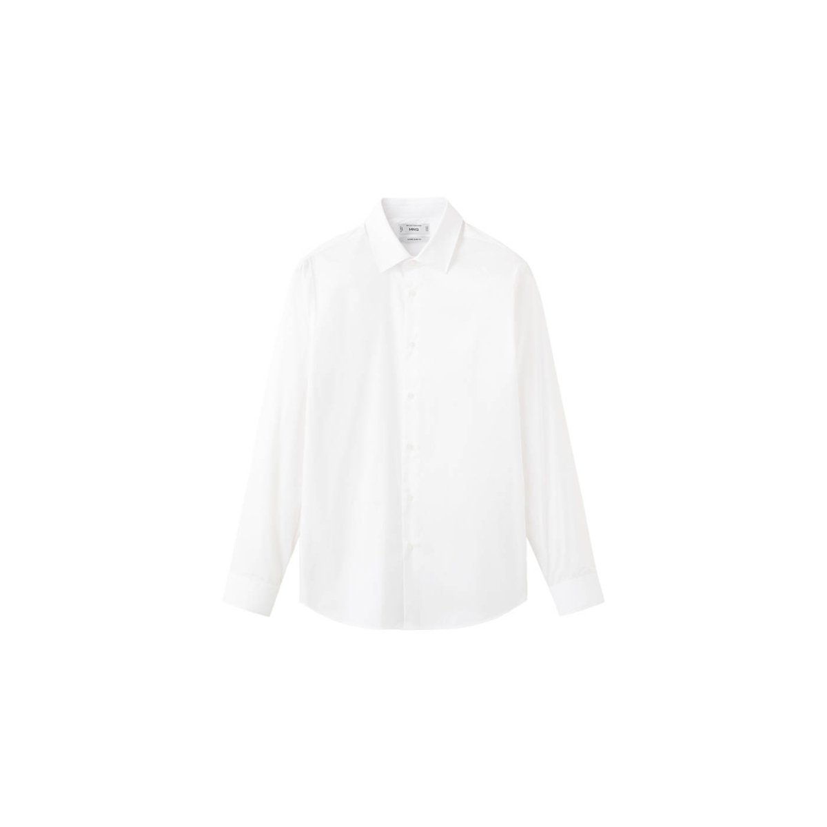 Chemise costume super slim fit coton stretch blanc, MANGO MAN