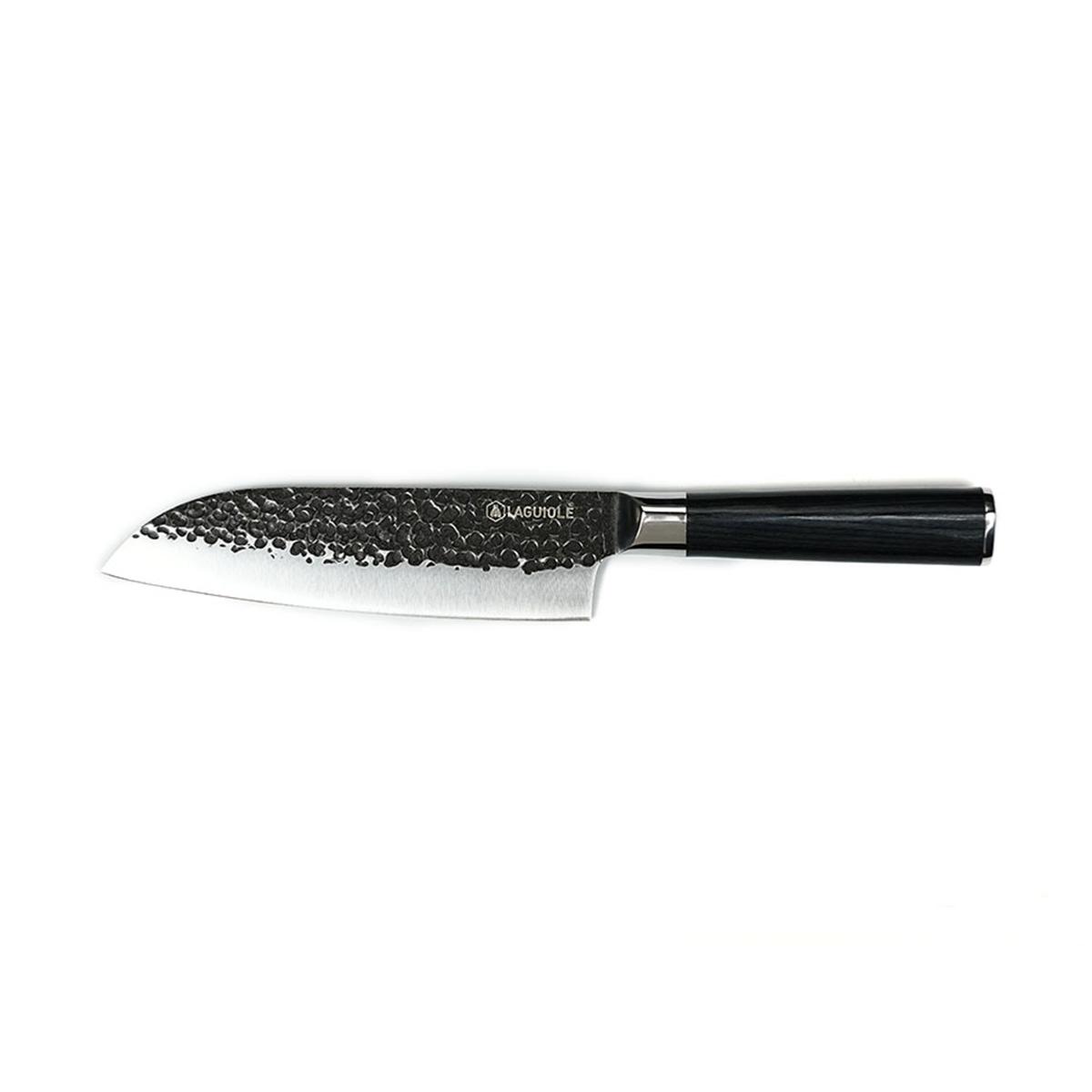 Couteau santoku noir 32cm avec étui - "Sen" couleur unique, LAGUIOLE CUISSON