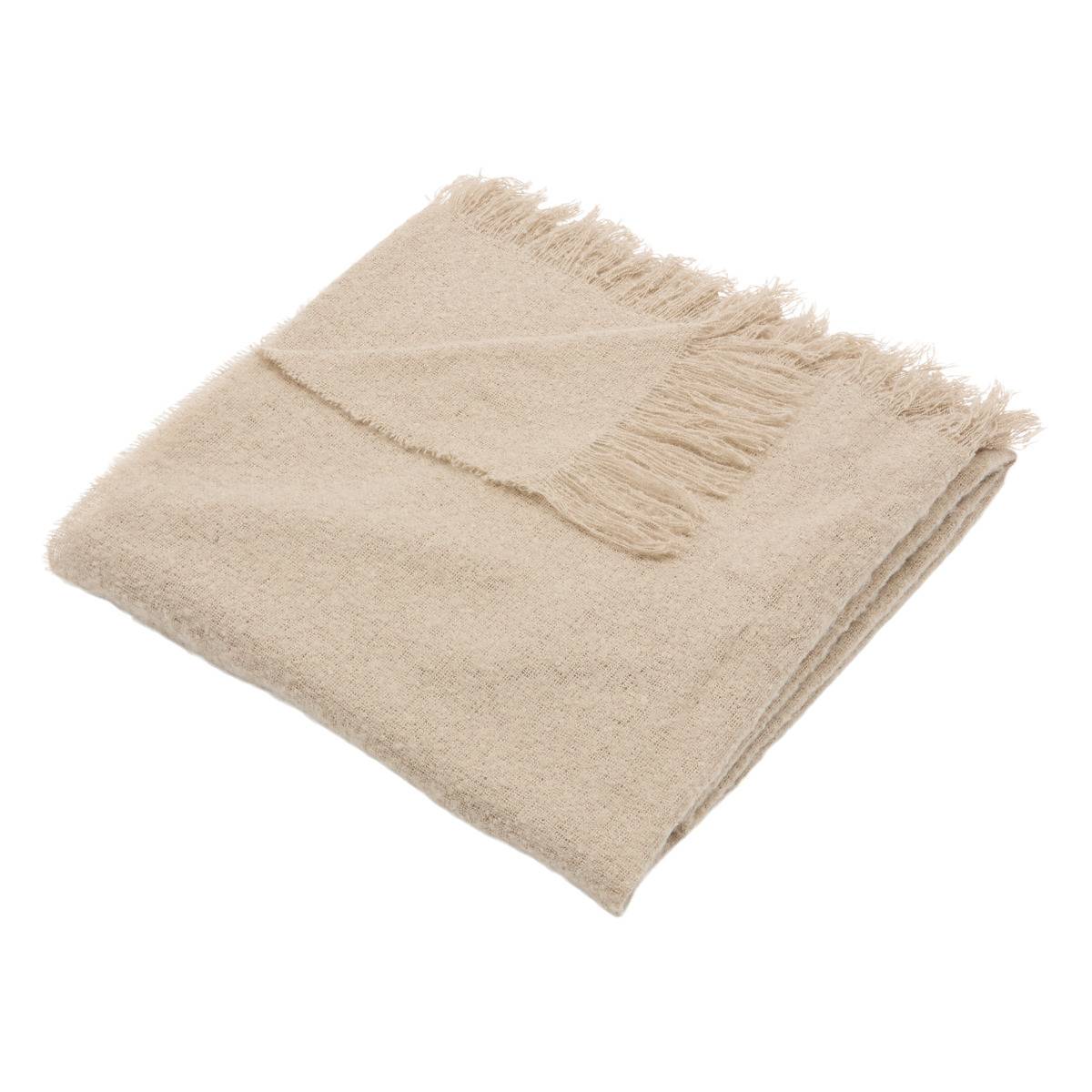 Plaid Soana 180x230cm beige, ATMOSPHERA