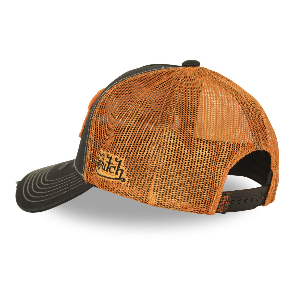 Casquette trucker URBAN noir/orange fluo, VON DUTCH