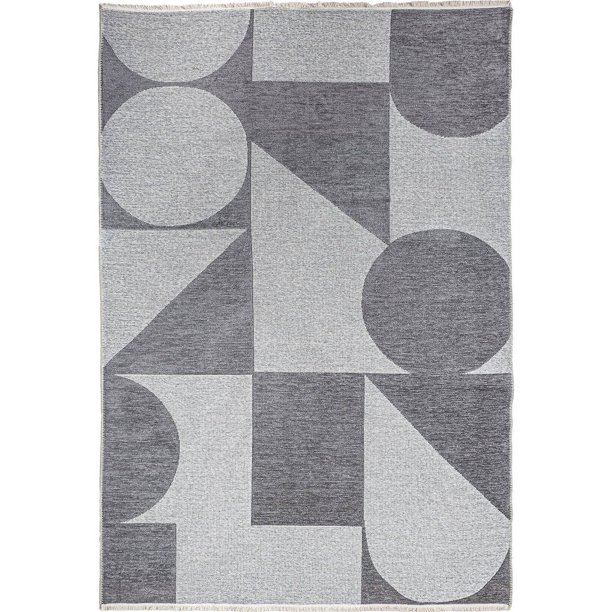 Tapis de salon contemporain à motif uni gris clair et beige chaleureux, RECOLLECTION