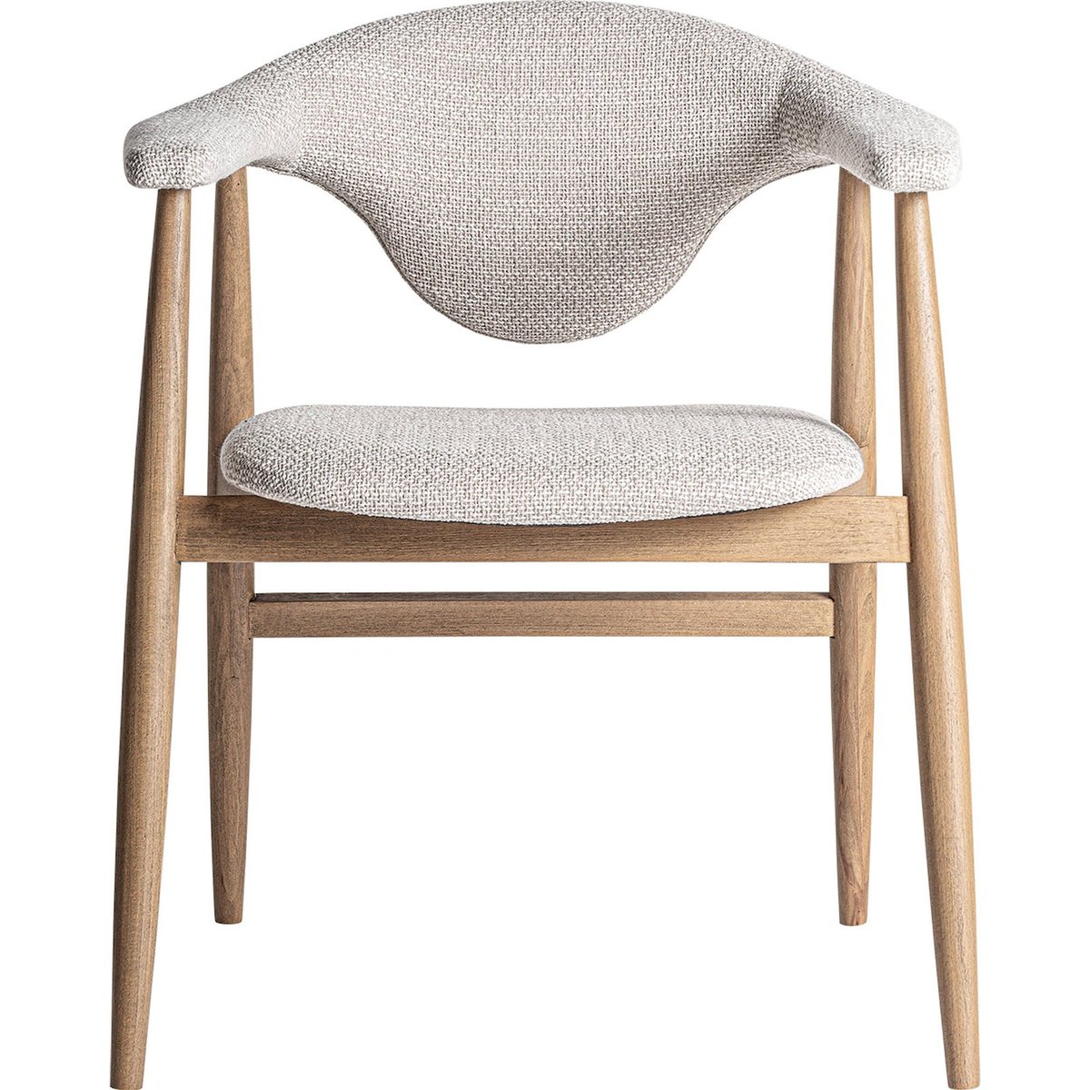 Chaise contemporaine en hêtre brun clair bois naturel, RECOLLECTION