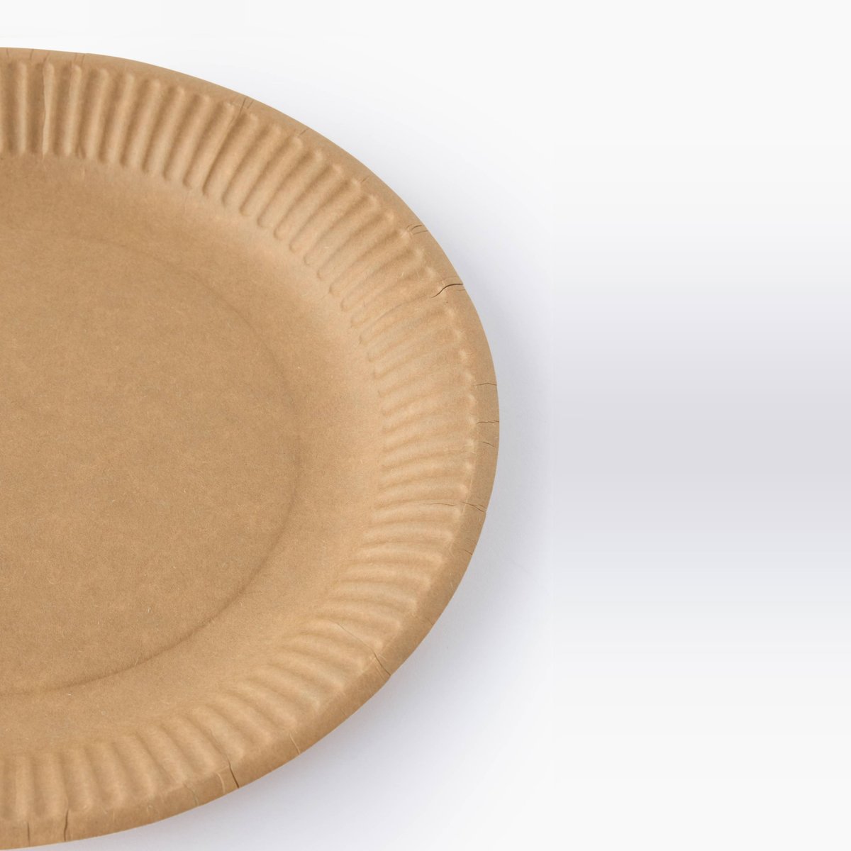 20 assiettes en carton kraft 23cm couleur unique, MONOPRIX