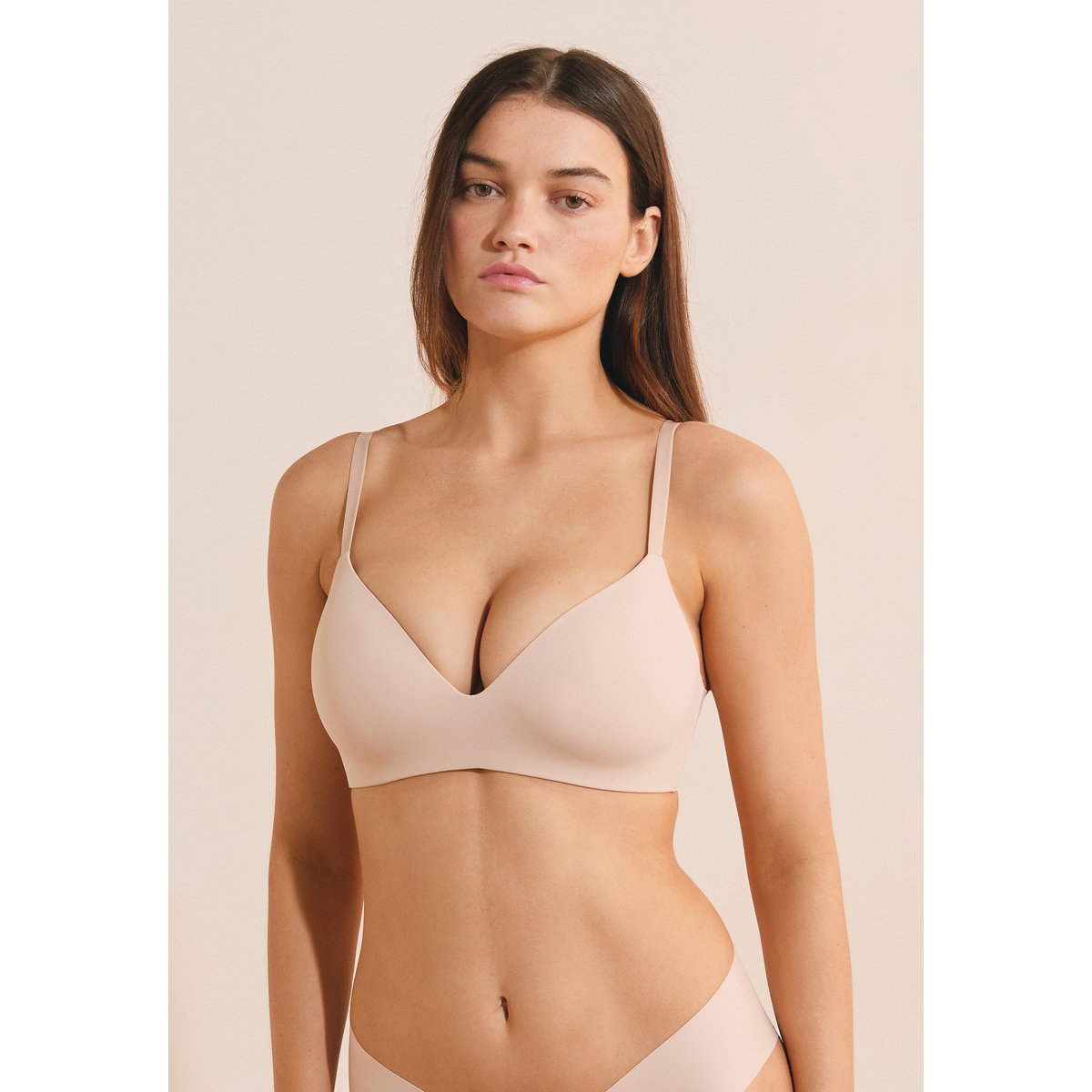 Soutien-gorge triangle sans armature en microfibre PURE INVISIBLE lin, ETAM