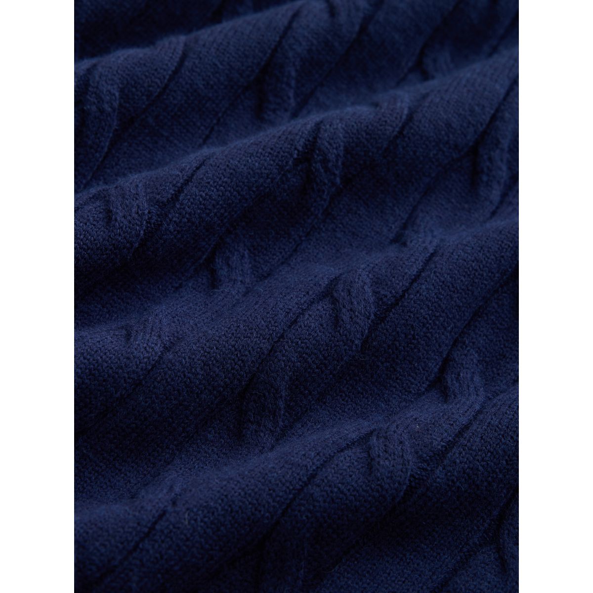 Débardeur à col v en maille torsadée bleu marine, NEXT