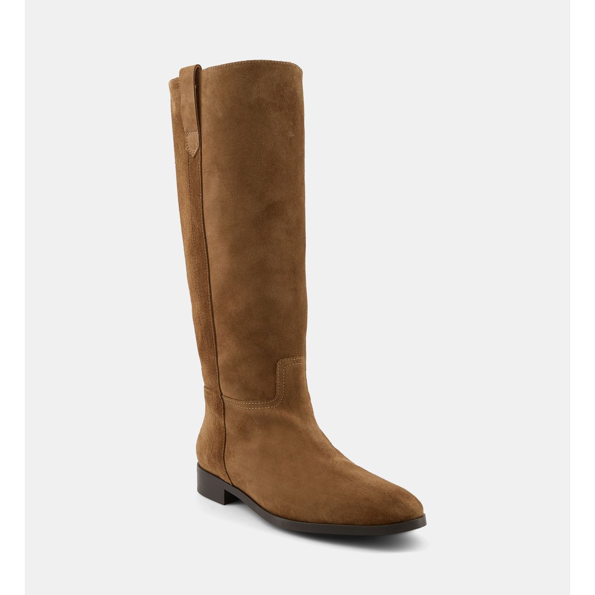 Bottes camarguaises christelle cuir velours camel, GALERIES LAFAYETTE