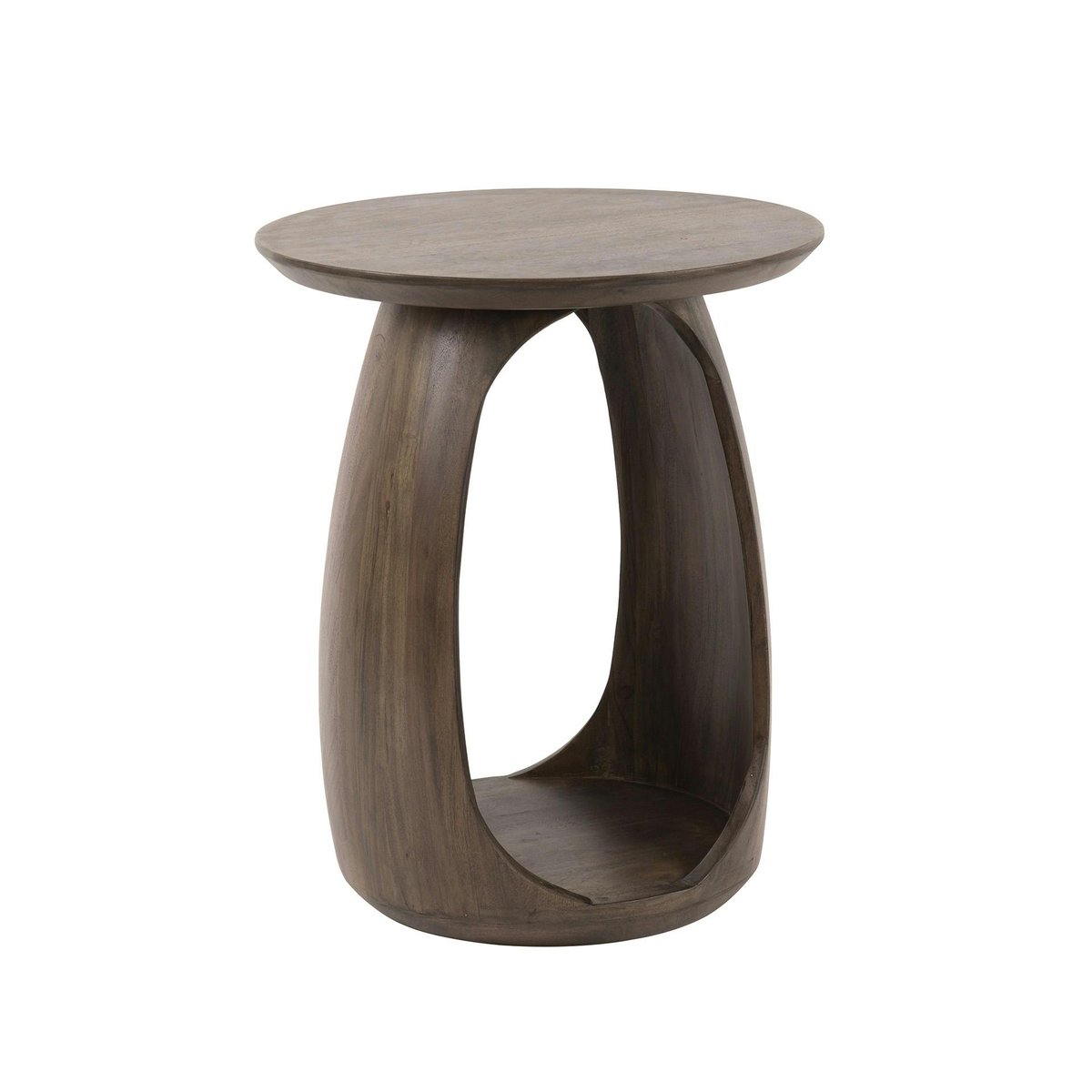 Table d’appoint bois brun – rangement intégré, 56 cm MYSORE marron, PIER IMPORT