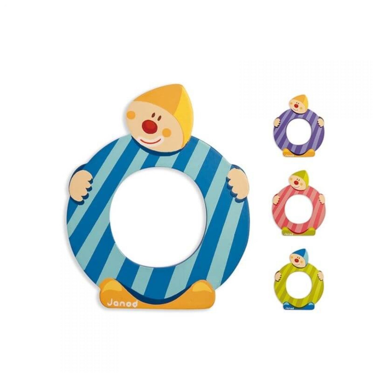 Lettre de l'alphabet Clown O bleu, JANOD