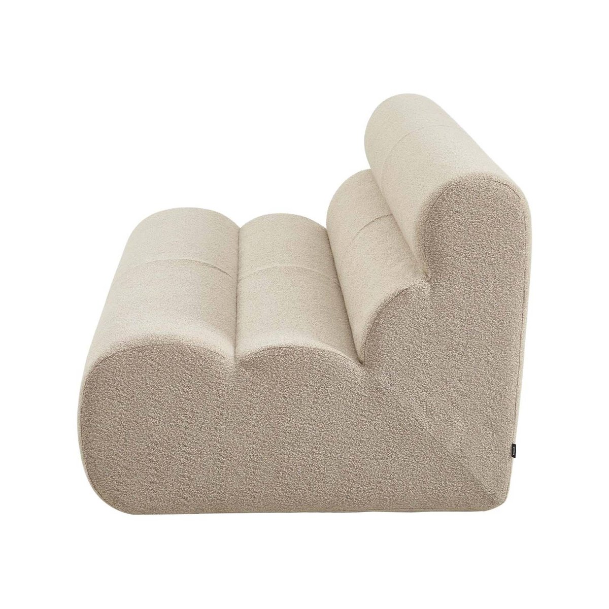 Chauffeuse compressée bouclette texturée 2 places NOVA beige, SWEEEK