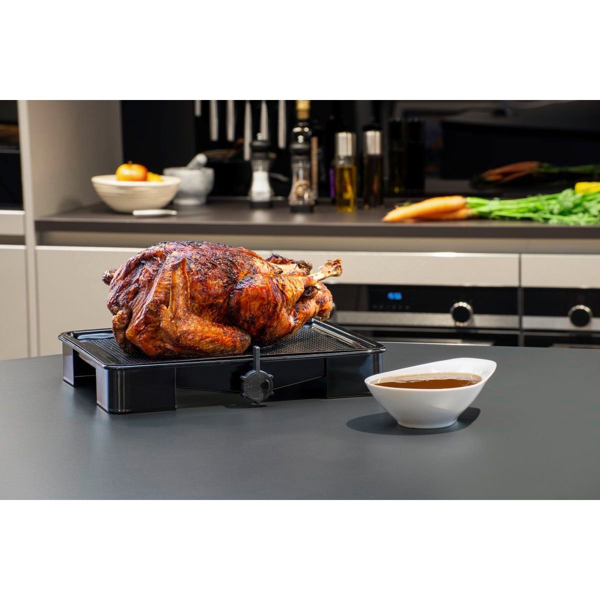 Lot de 2 plats four 39/39 cm émaillé SPECIAL COOKING noir, ZENKER