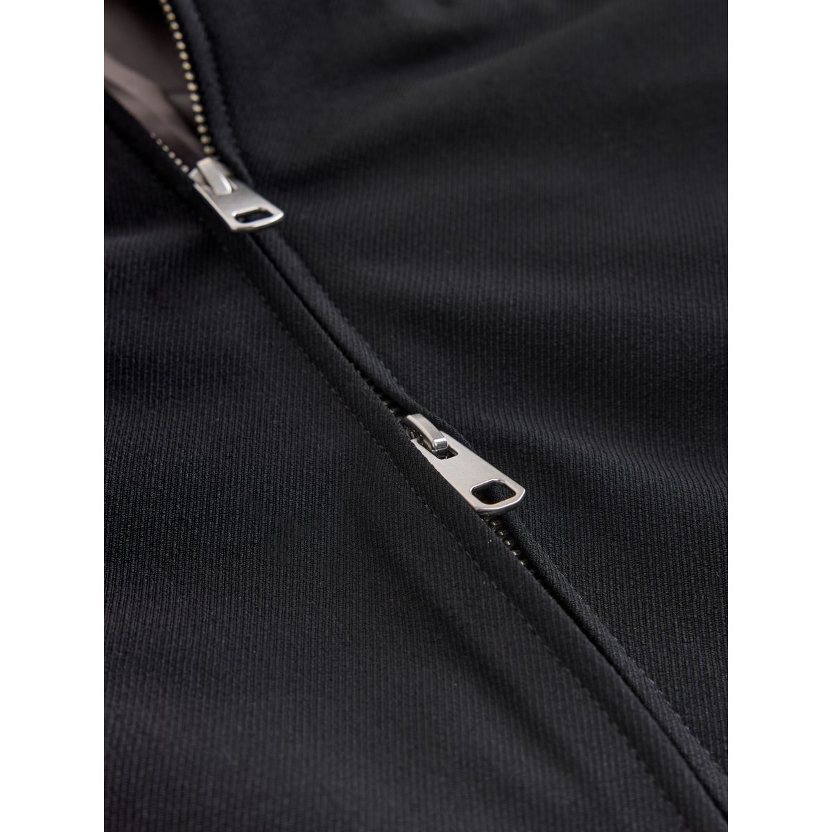 Veste-chemise zippée élégante en sergé noir, NEXT