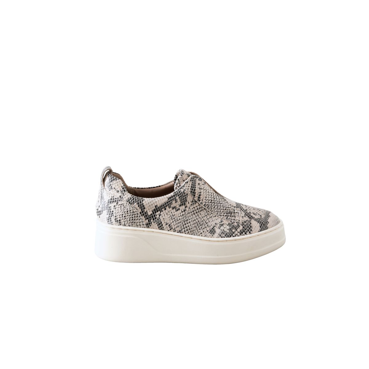 Baskets chunky en cuir Signature serpent, NEXT