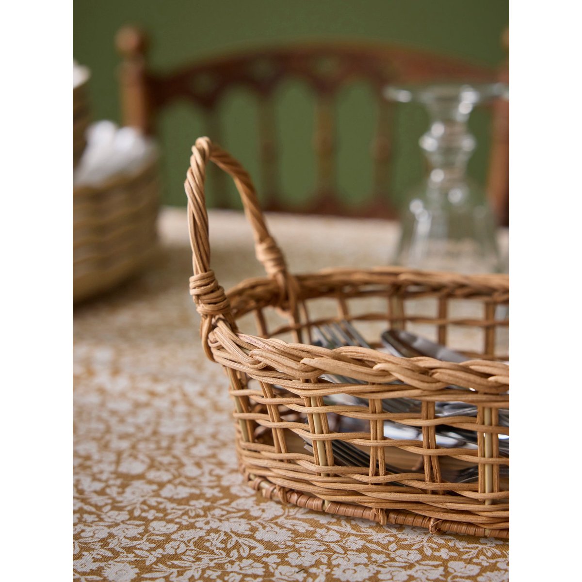Panier de table en rotin - Taille M beige clair, CYRILLUS