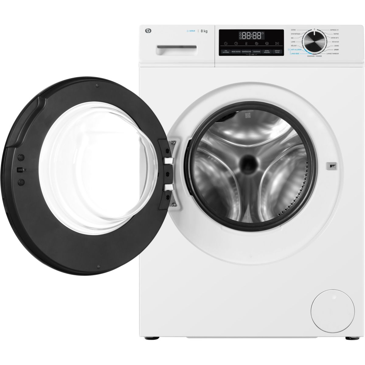 Lave linge hublot ELF814-5b couleur unique, ESSENTIEL B