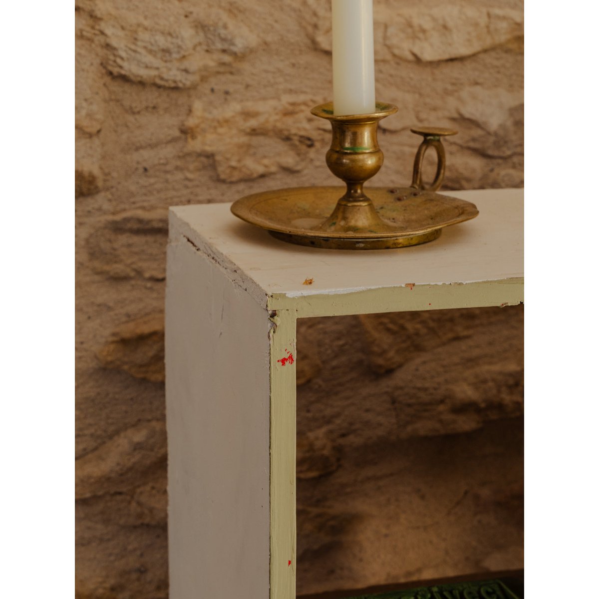 Petit meuble de métier en bois Fernand N°369 - Bon état blanc, DEBONGOUT