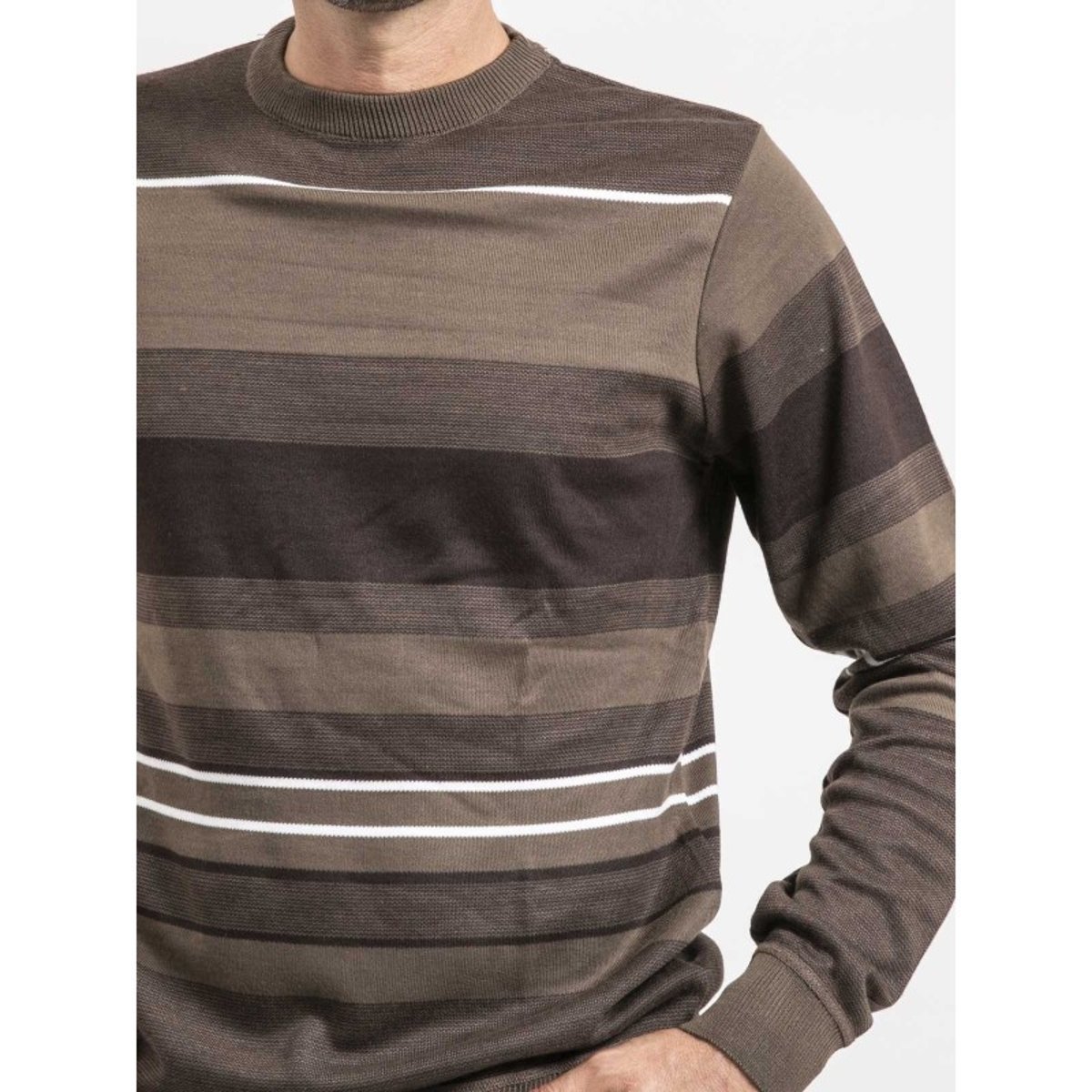 Pull Col Rond Loniwill marron, RITCHIE