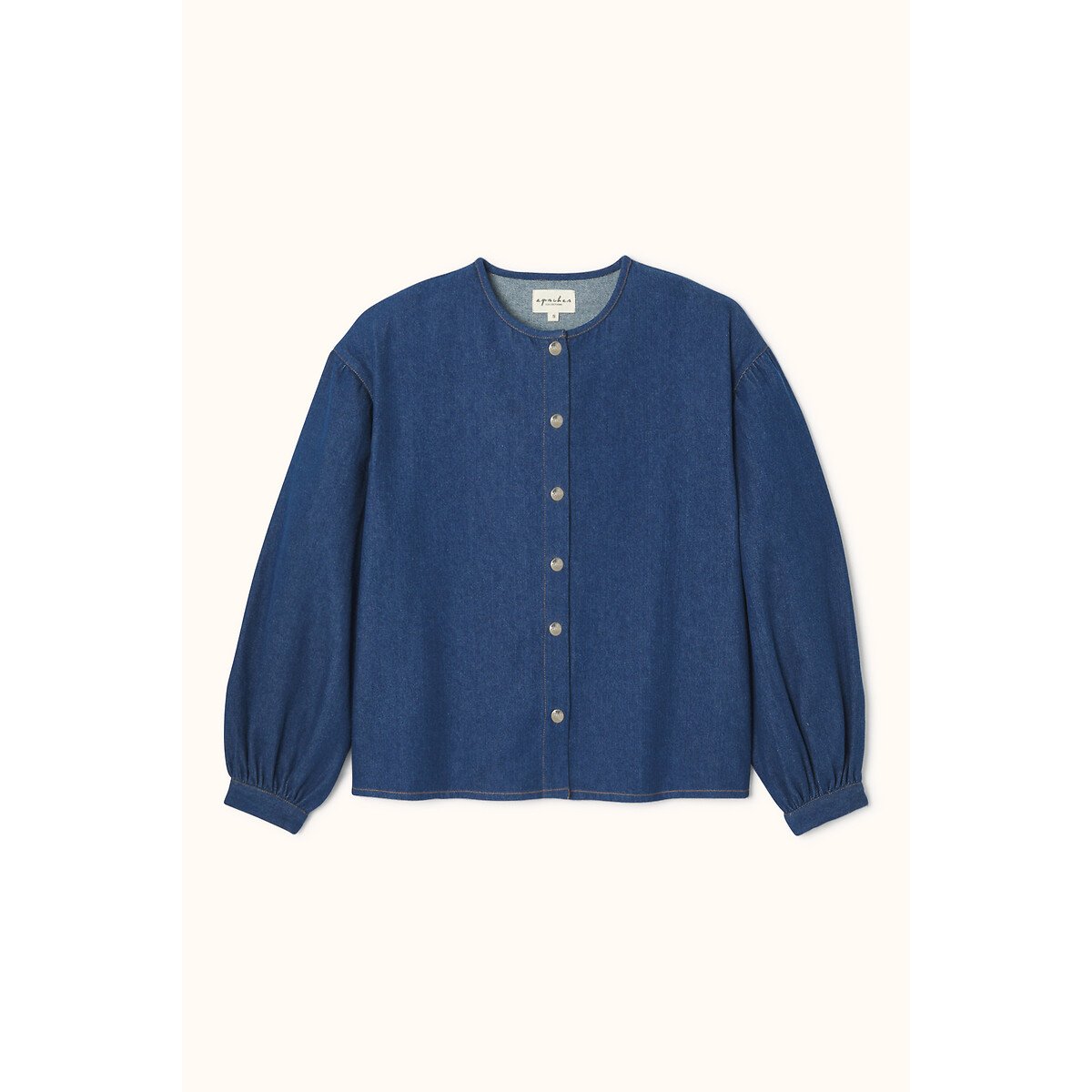 Blouse en denim, BALINI denim, APACHES COLLECTIONS