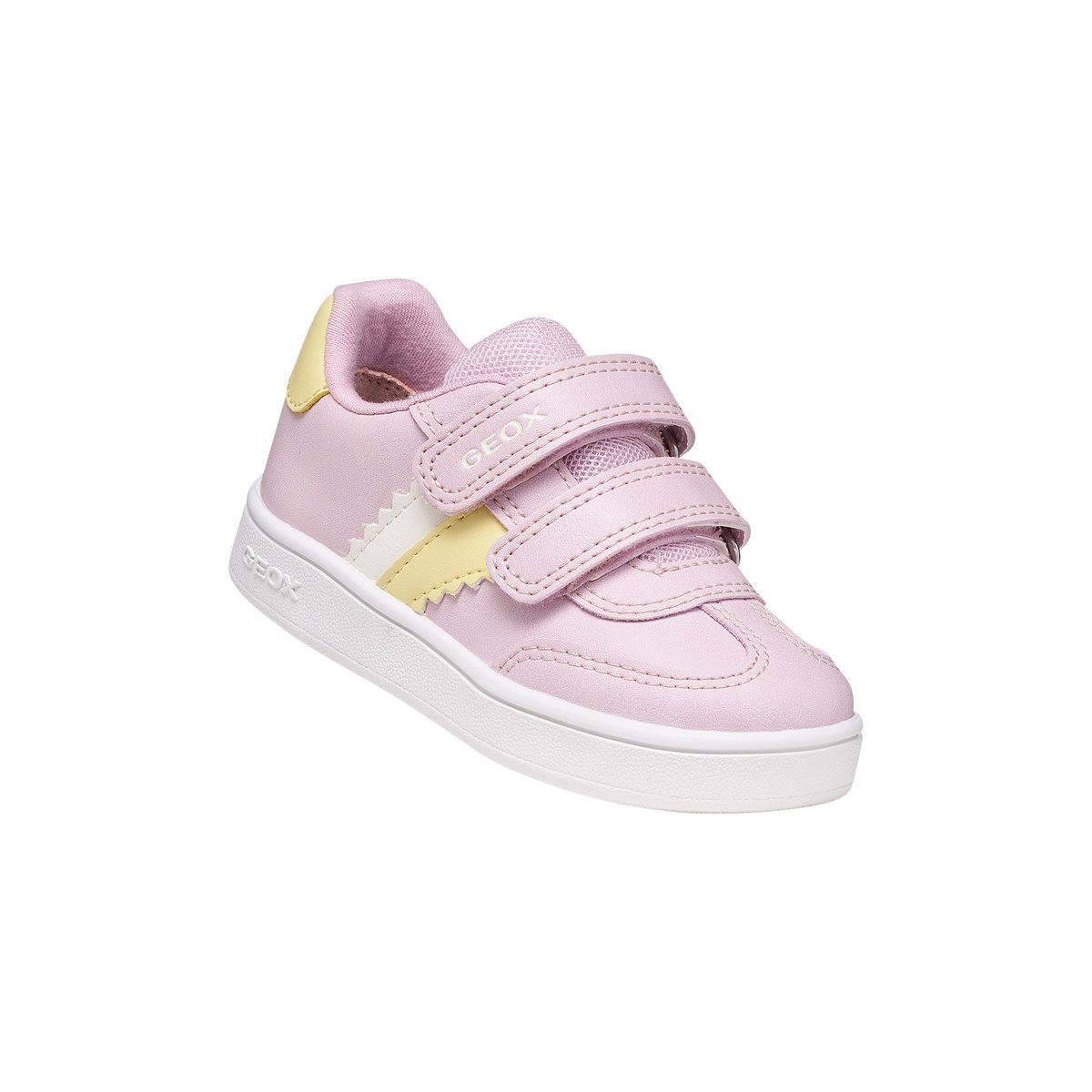 Basket à Scratch Eclyper rose/ jaune clair, GEOX