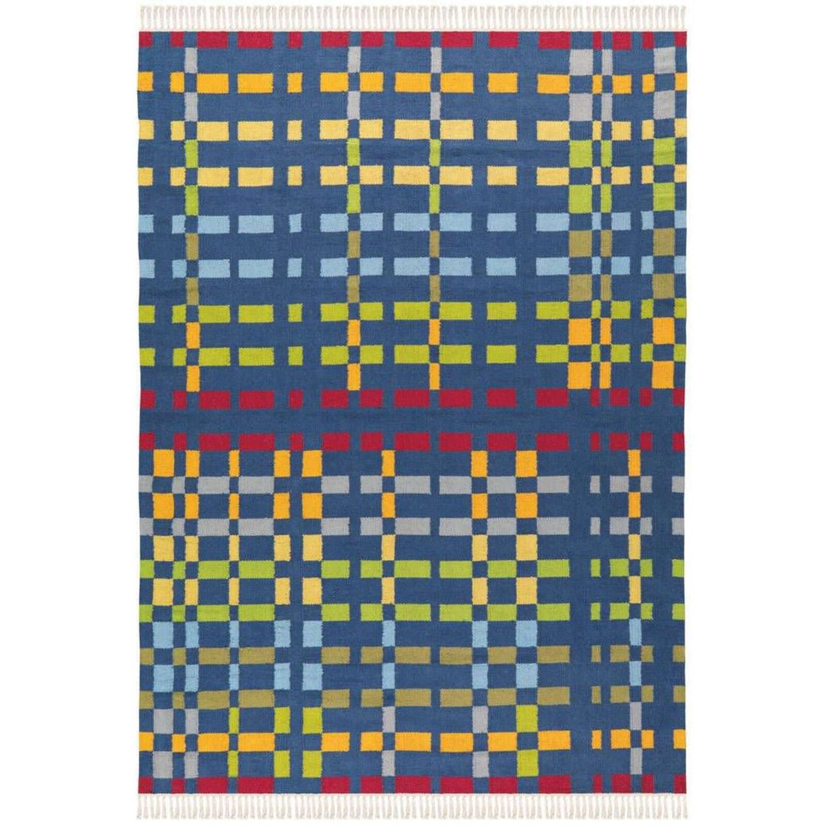 Tapis rectangulaire en laine fait main multicolore, ARTE ESPINA