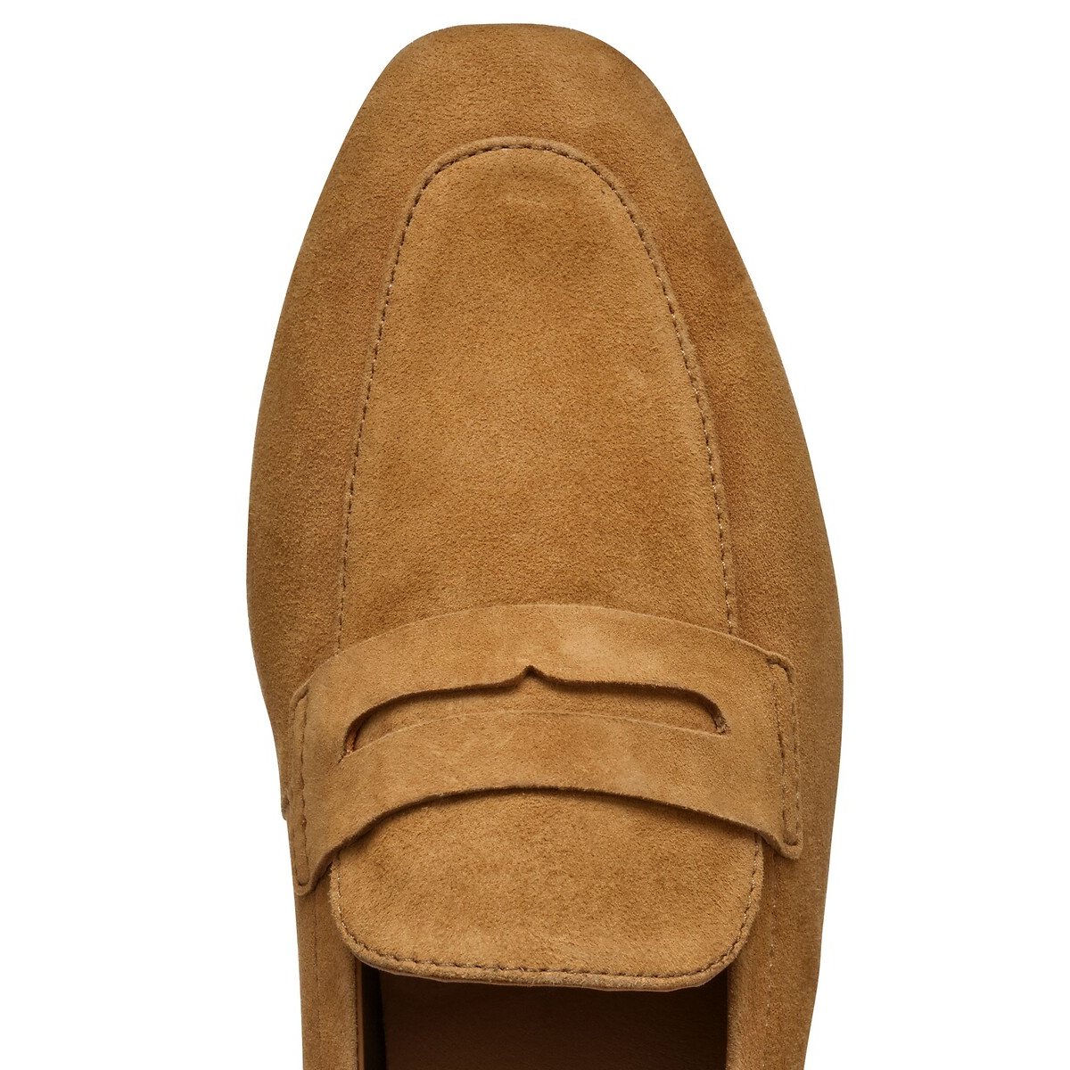 Mocassins en cuir suédé Mantinea cognac, GEOX