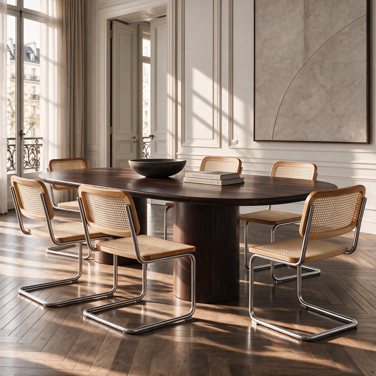 Lot de 2 chaises en rotin BRENT rotin clair, SIA HOME