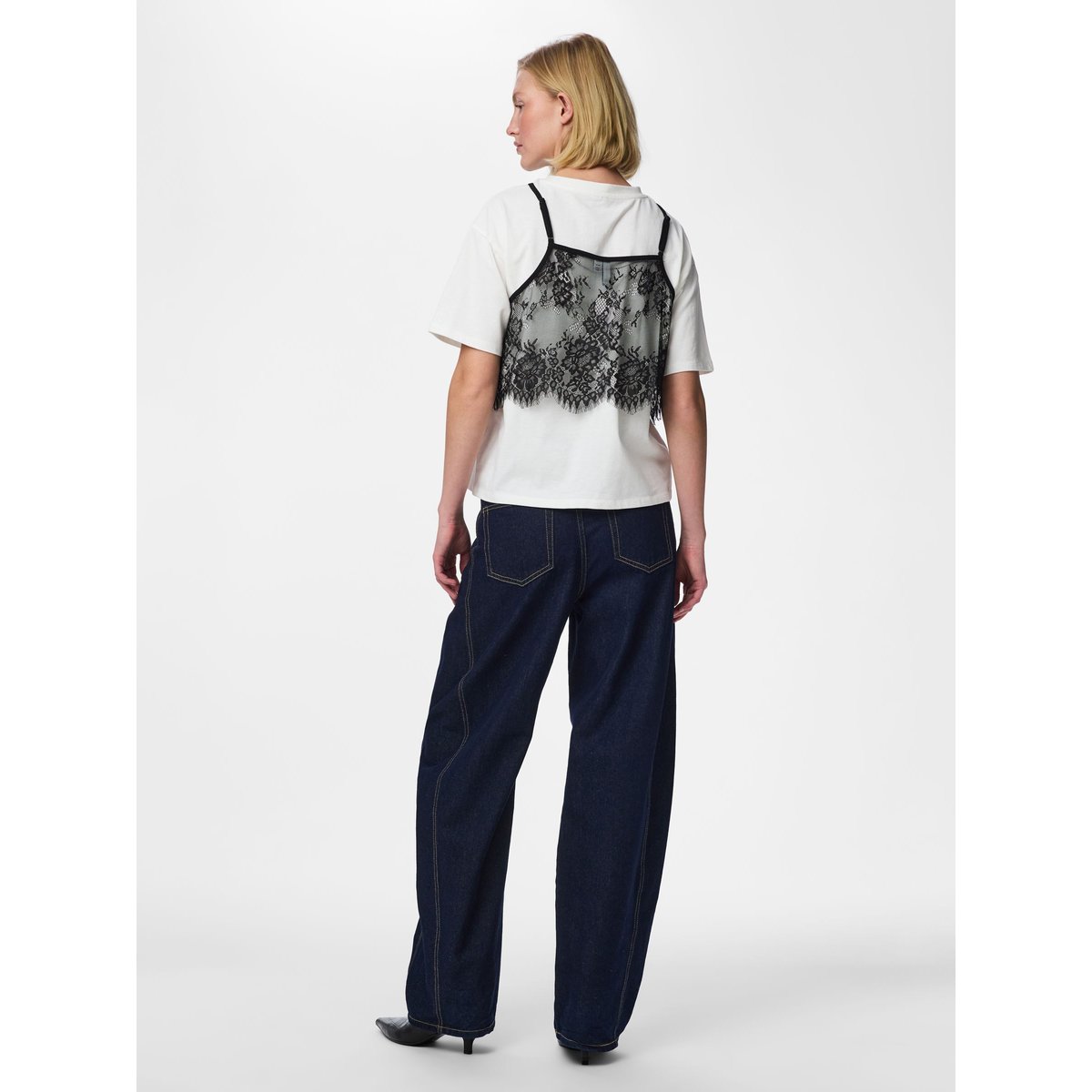 T-Shirt bright white, PIECES