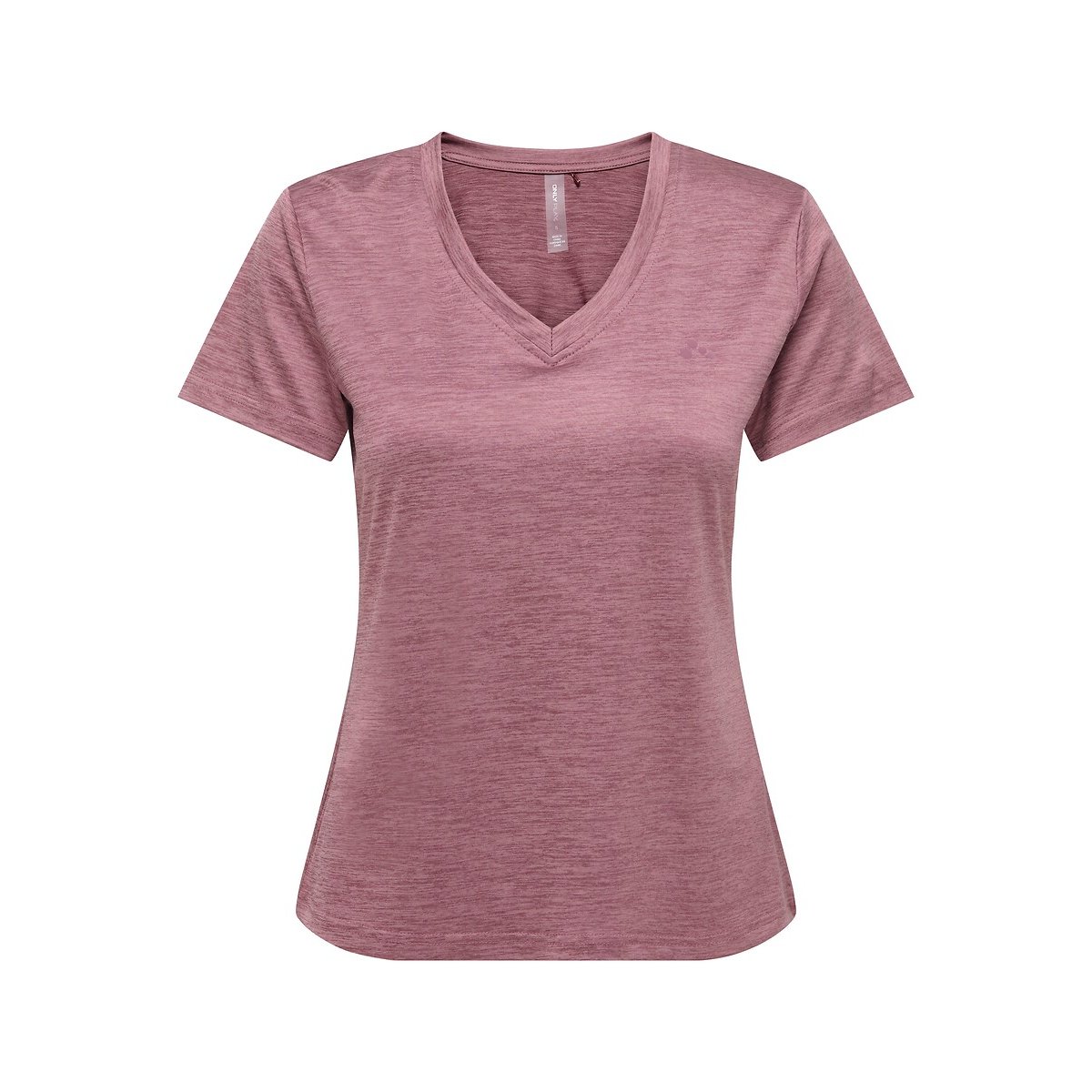 T-shirt de sport Core Life manche courte col V rose, ONLY PLAY