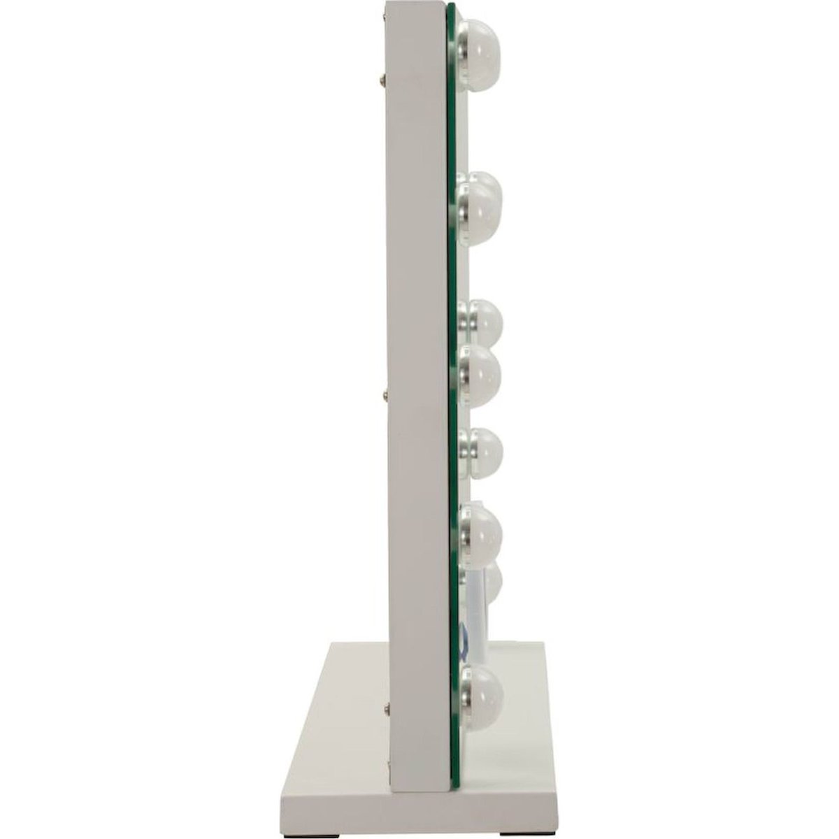 Miroir de table lumineux hollywood en fer MODERN blanc, RECOLLECTION