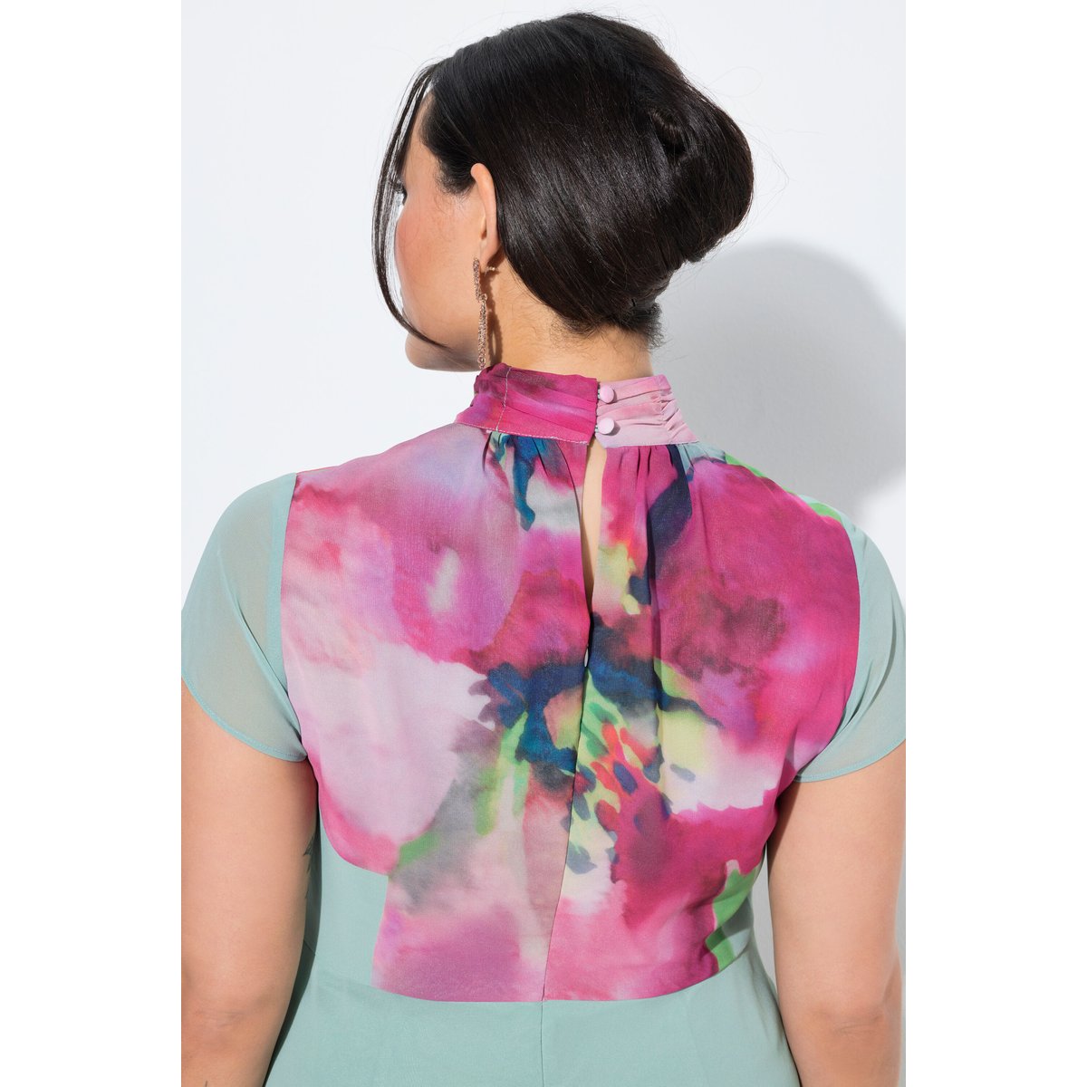 Robe maxi sans manches, col montant baie, ULLA POPKEN