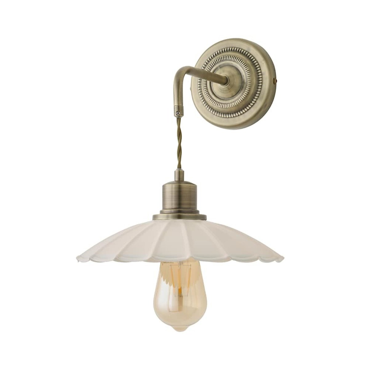 Horton Adjustable Scallop Wall Light brass, SO'HOME