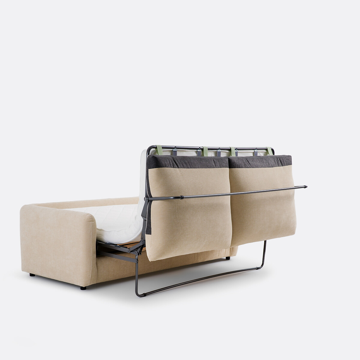 Canapé convertible 2, 3 ou 4 places, velours côtelé gaufré, YDE beige, LA REDOUTE INTERIEURS