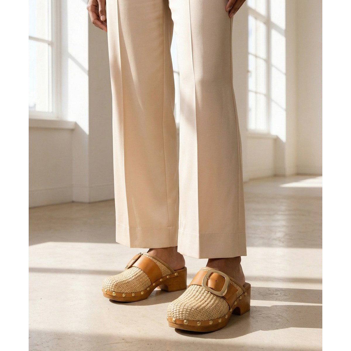 Sabot ANASTASIA beige, FINSBURY