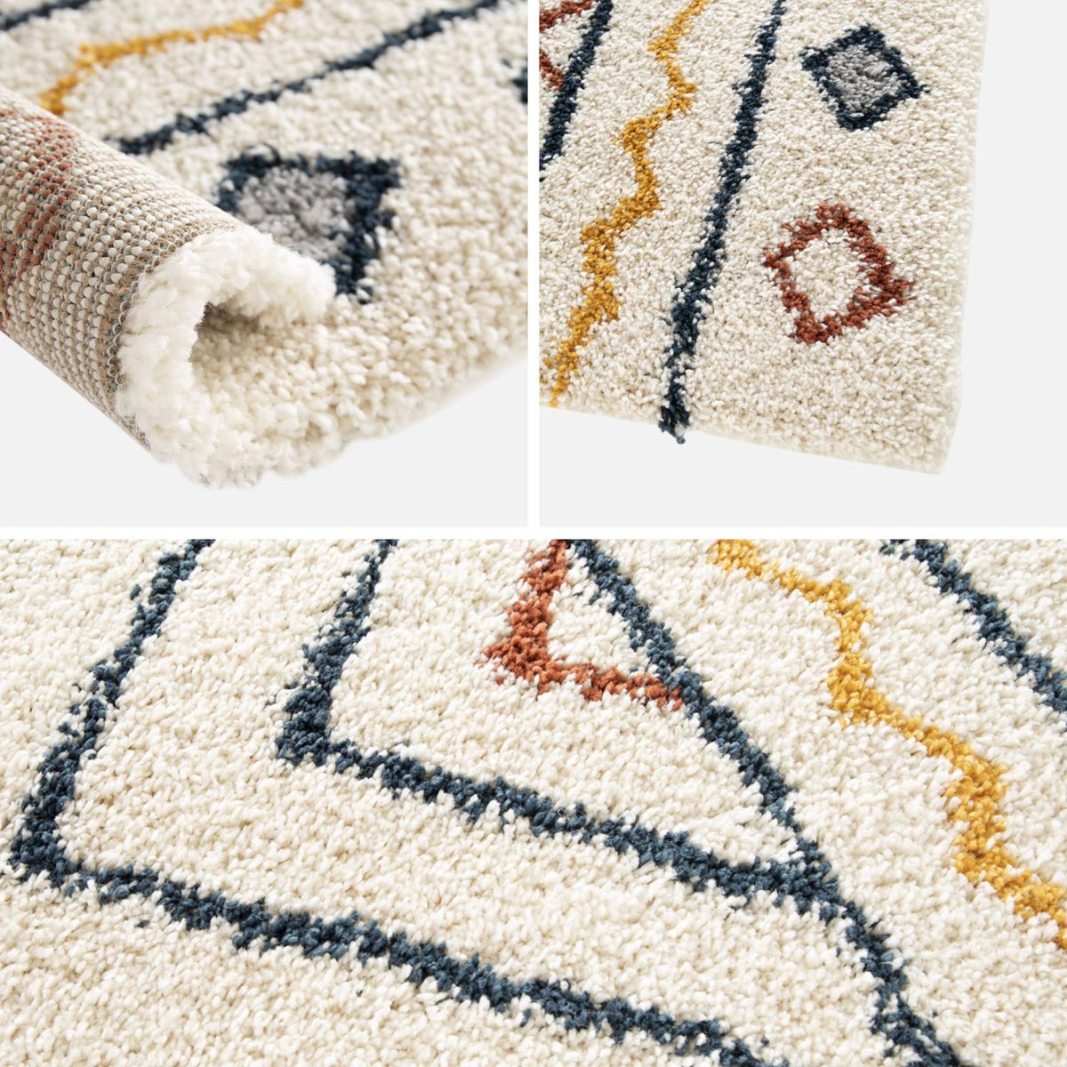 Tapis intérieur rectangulaire berbère RALPH multicolore, SWEEEK