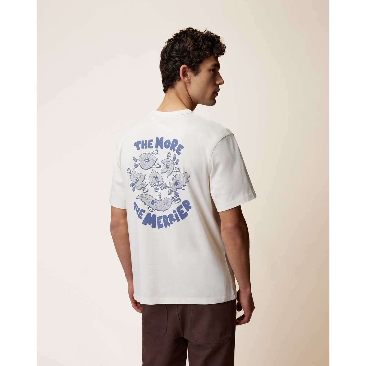 T-shirt en maille écru, FAGUO