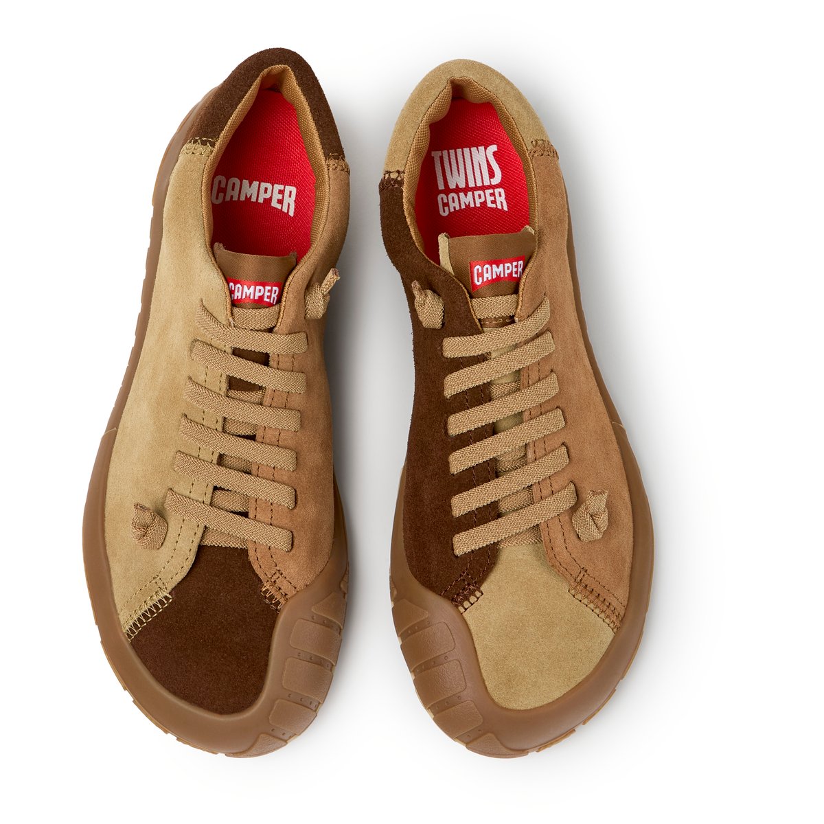 Baskets Peu Path+ Twins Suede Leather brun 014, CAMPER