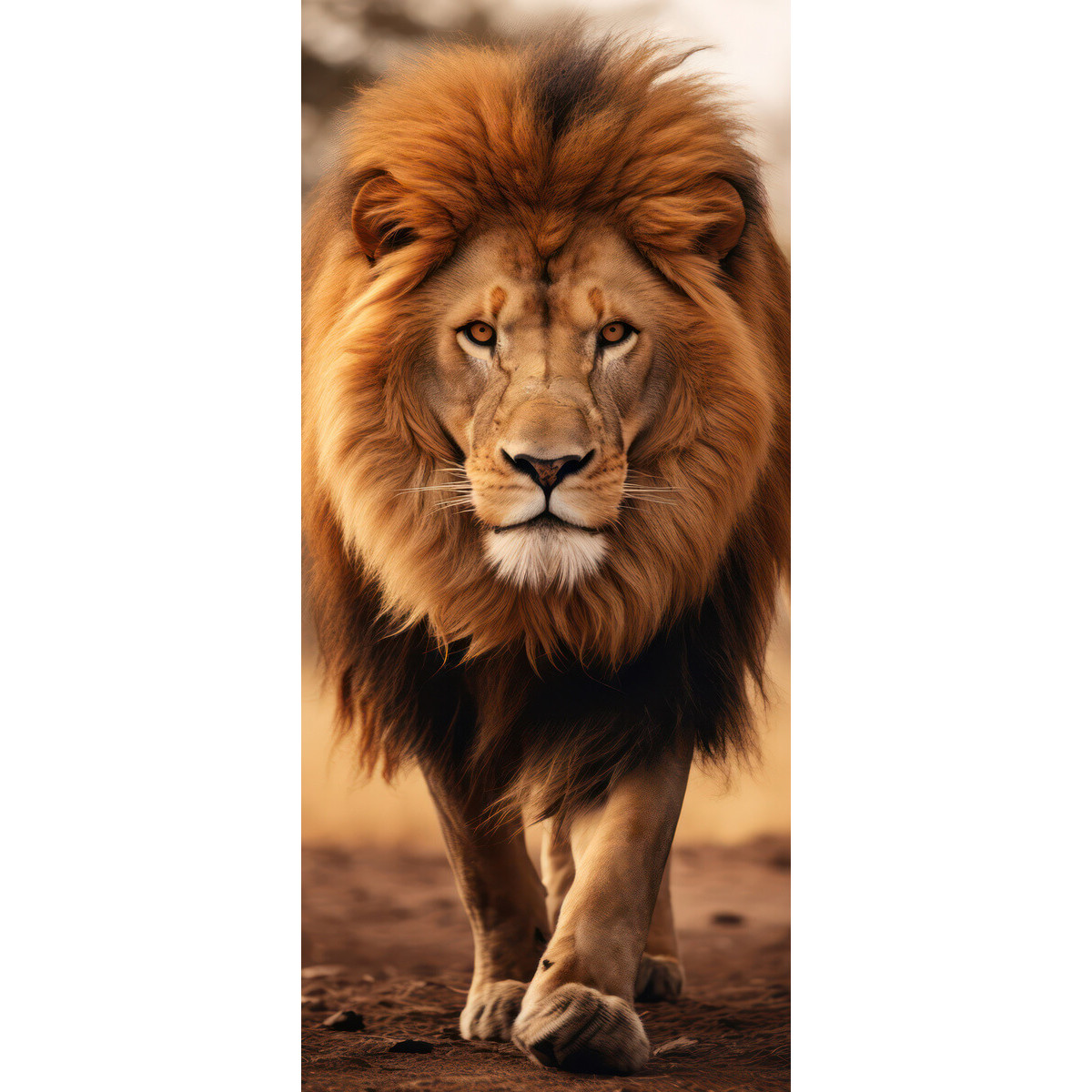 Tableau Mural Lion Sauvage ANIMAUX tableau en verre synthétique, CEANOTHE