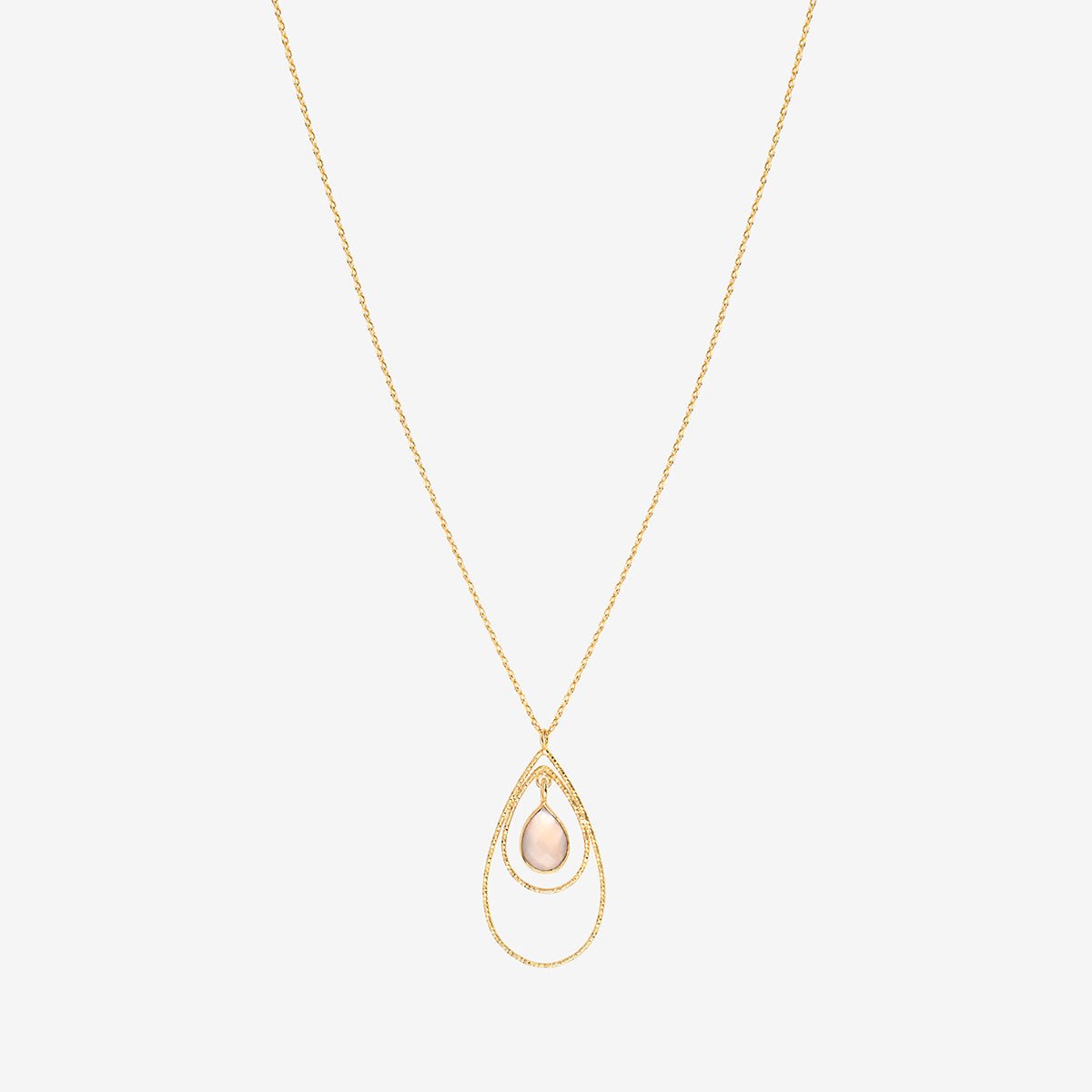 Collier selma calcedoine rose rose, CAROLINE NAJMAN