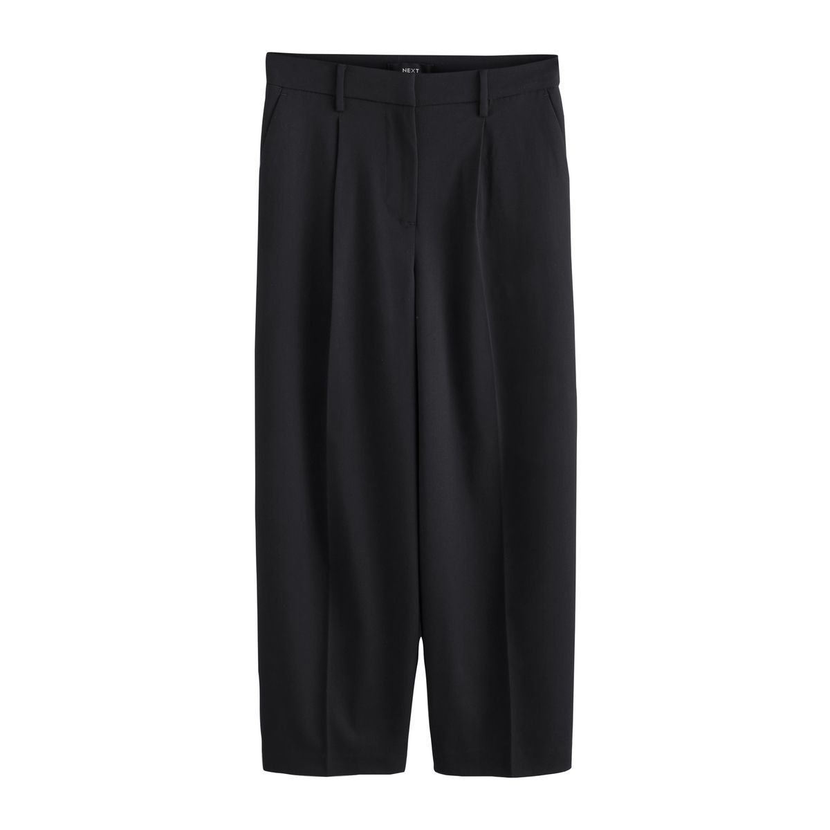 Pantalon large ajusté noir, NEXT