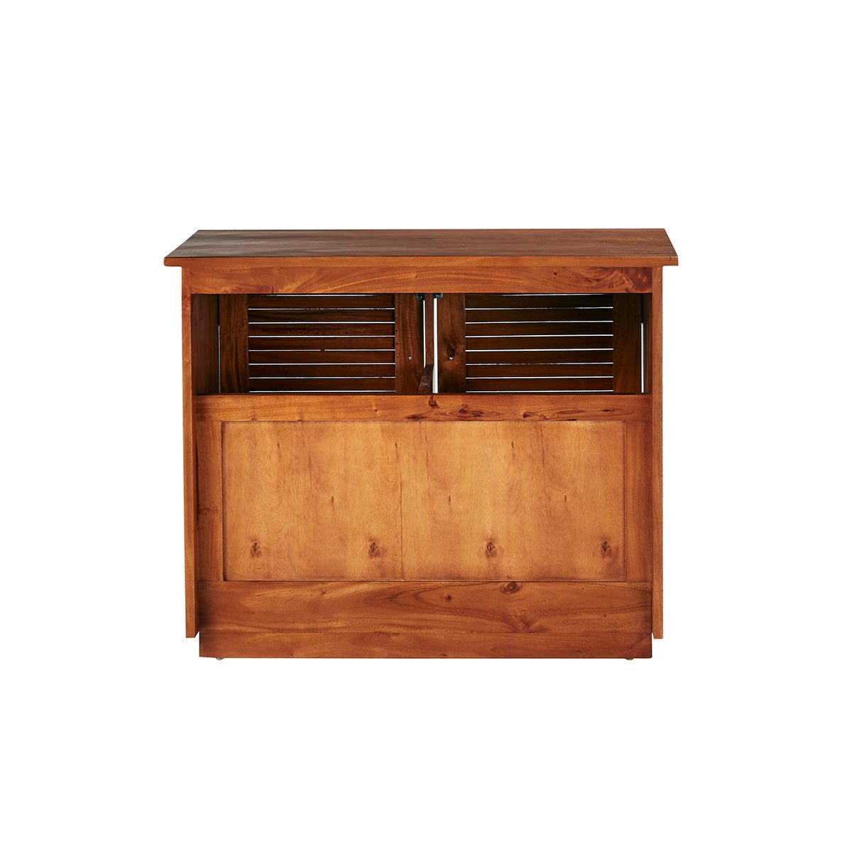 Meuble sous vasque en bois d'acajou 97 cm NEWPORT marron, BERAH GETAH