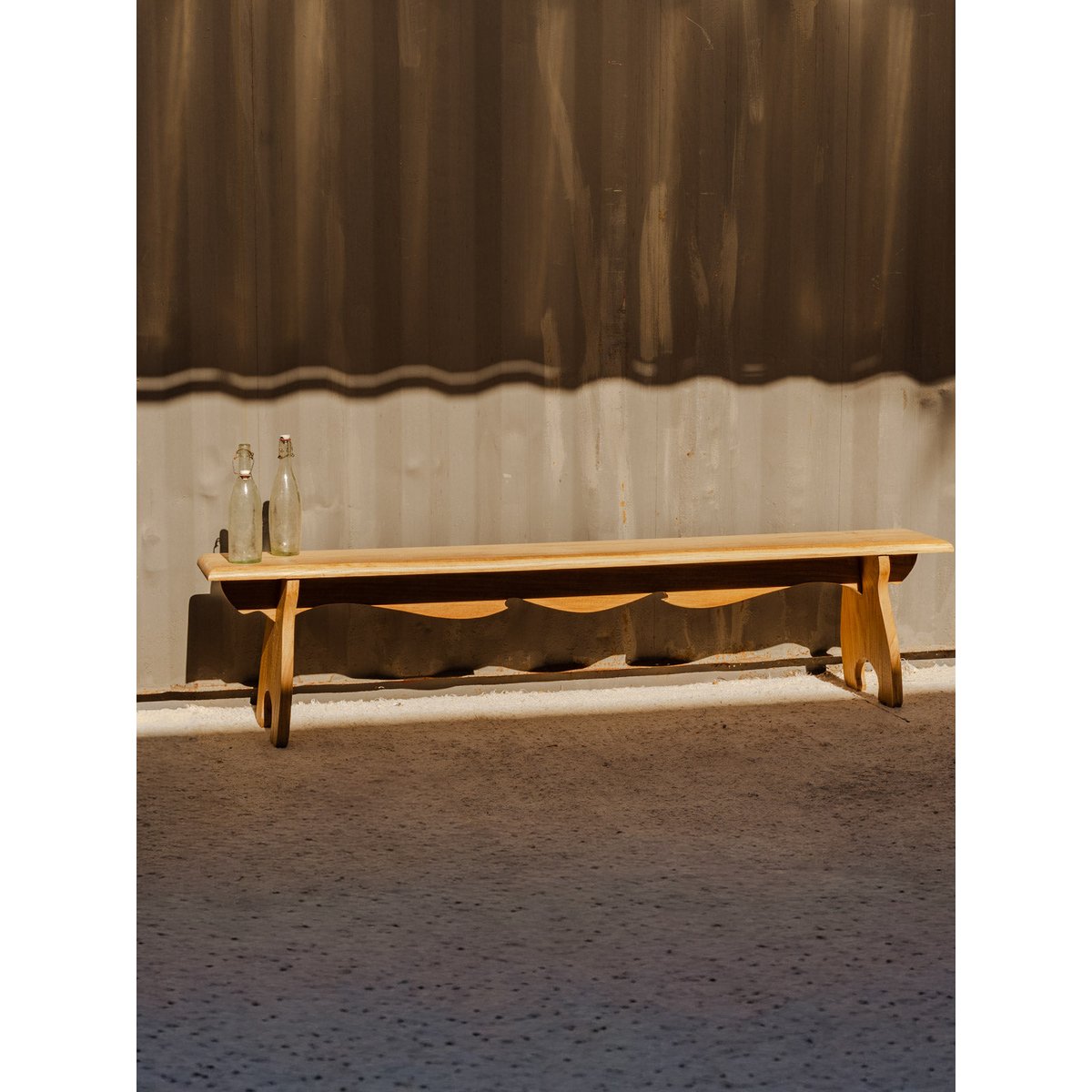 Banc en chêne Antoine N°498 - Bon état bois clair, DEBONGOUT