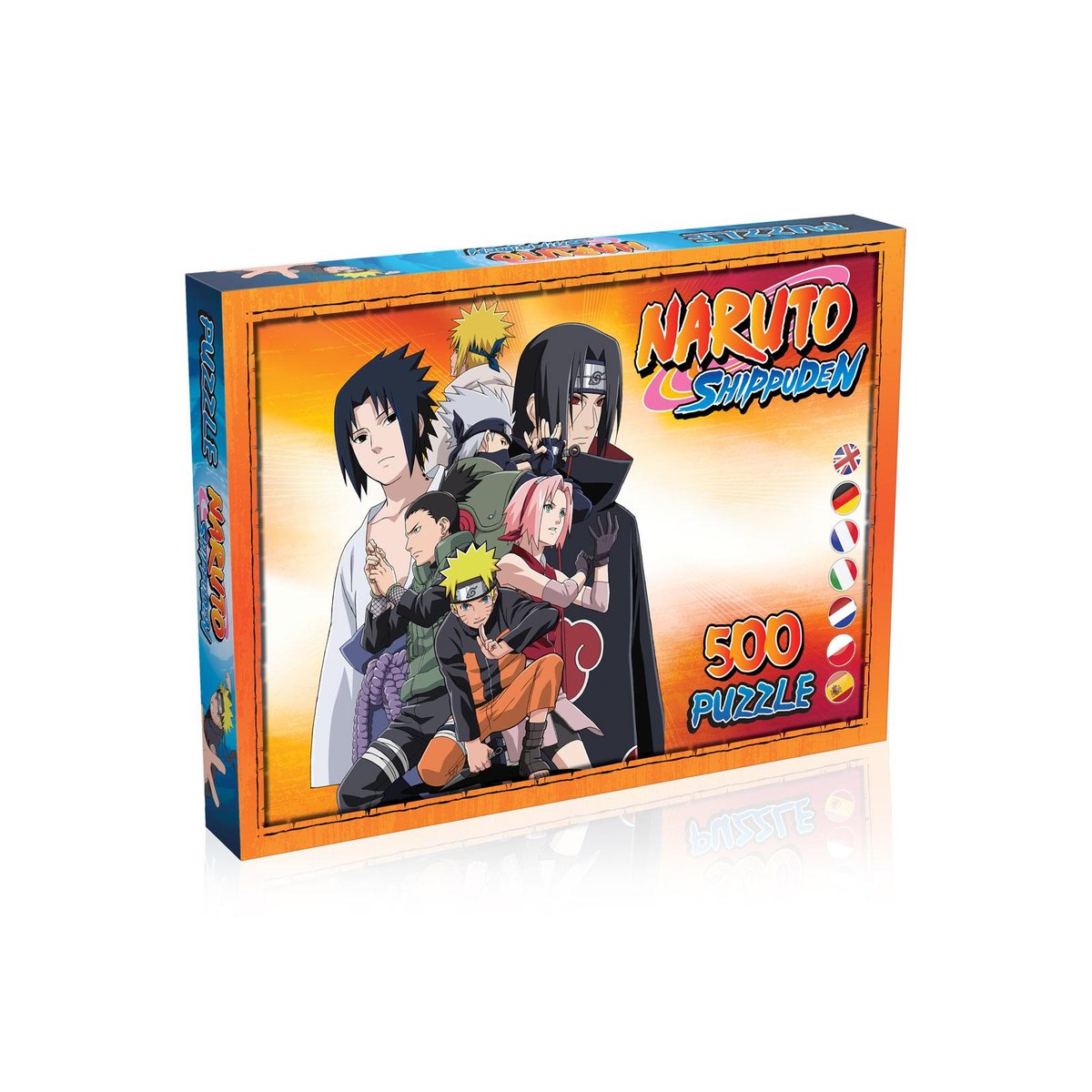 PUZZLE NARUTO SHIPPUDEN NINJAS DE KONOHA 500 PIECES couleur unique, WINNING MOVES