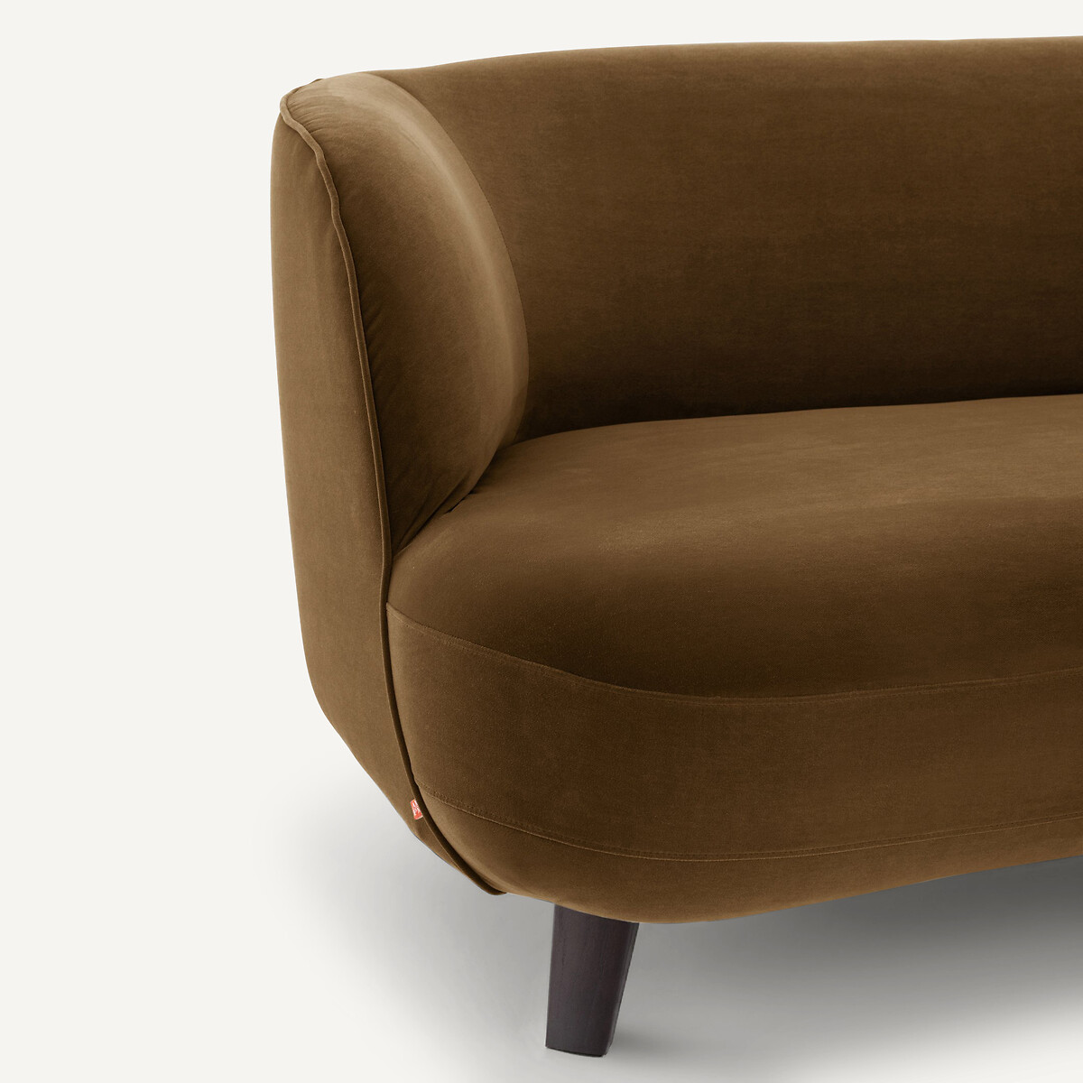 Canapé droit XS, en velours, ROSEBURY bronze, EMMANUEL GALLINA X AM.PM