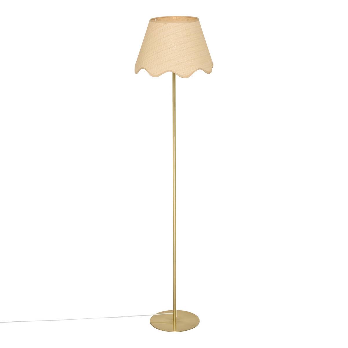 Pied de lampadaire en acier GALIA doré, ATMOSPHERA