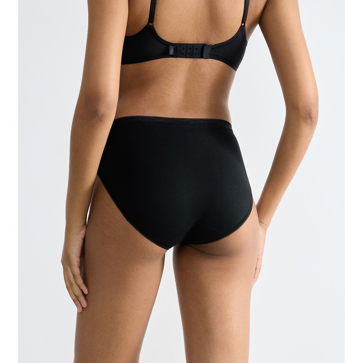 Cuecas cavadas Basic + (lote 3+1 grátis) preto , SLOGGI
