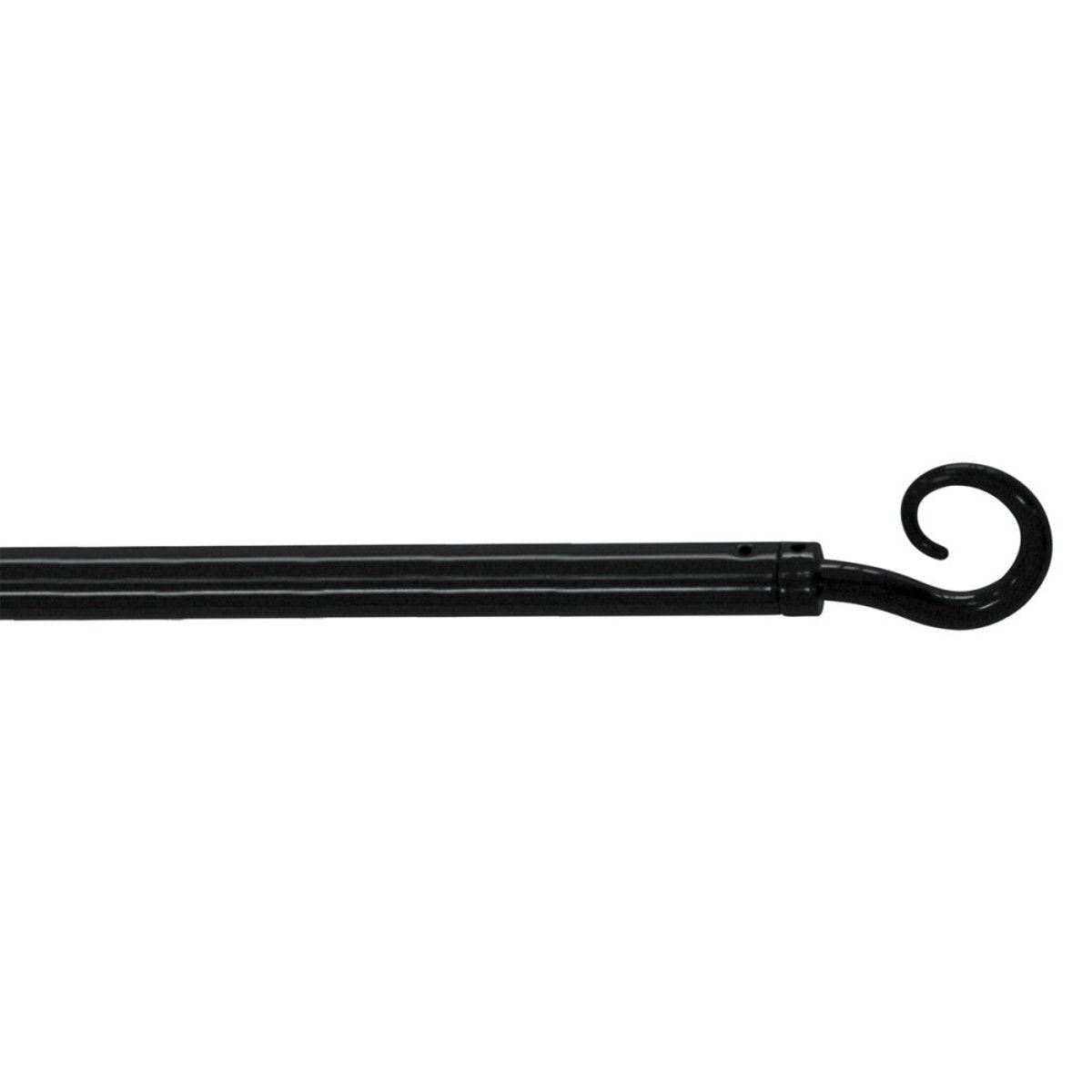 Tringle Déco Extensible 60 à 80 Fer Forgé Spiralia noir, DECORATIE