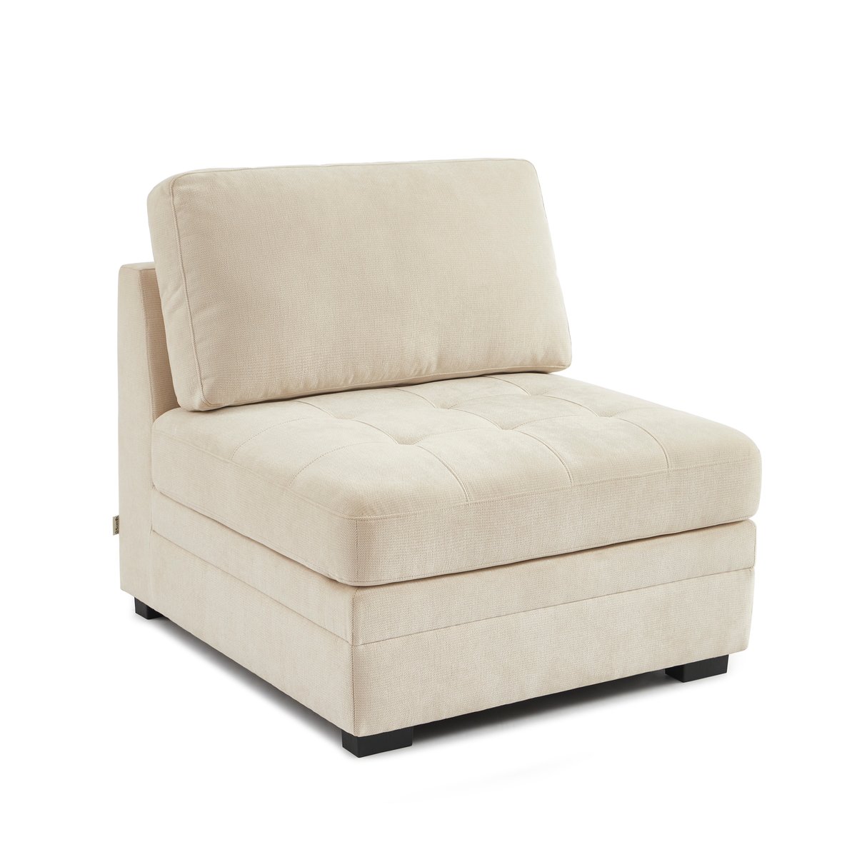 Chauffeuse 1 place en tissu BILLIE beige, SORELH