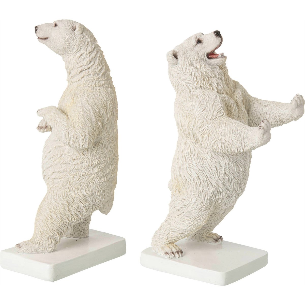 Serre-livres ours en résine, Lot de 2 blanc, RECOLLECTION